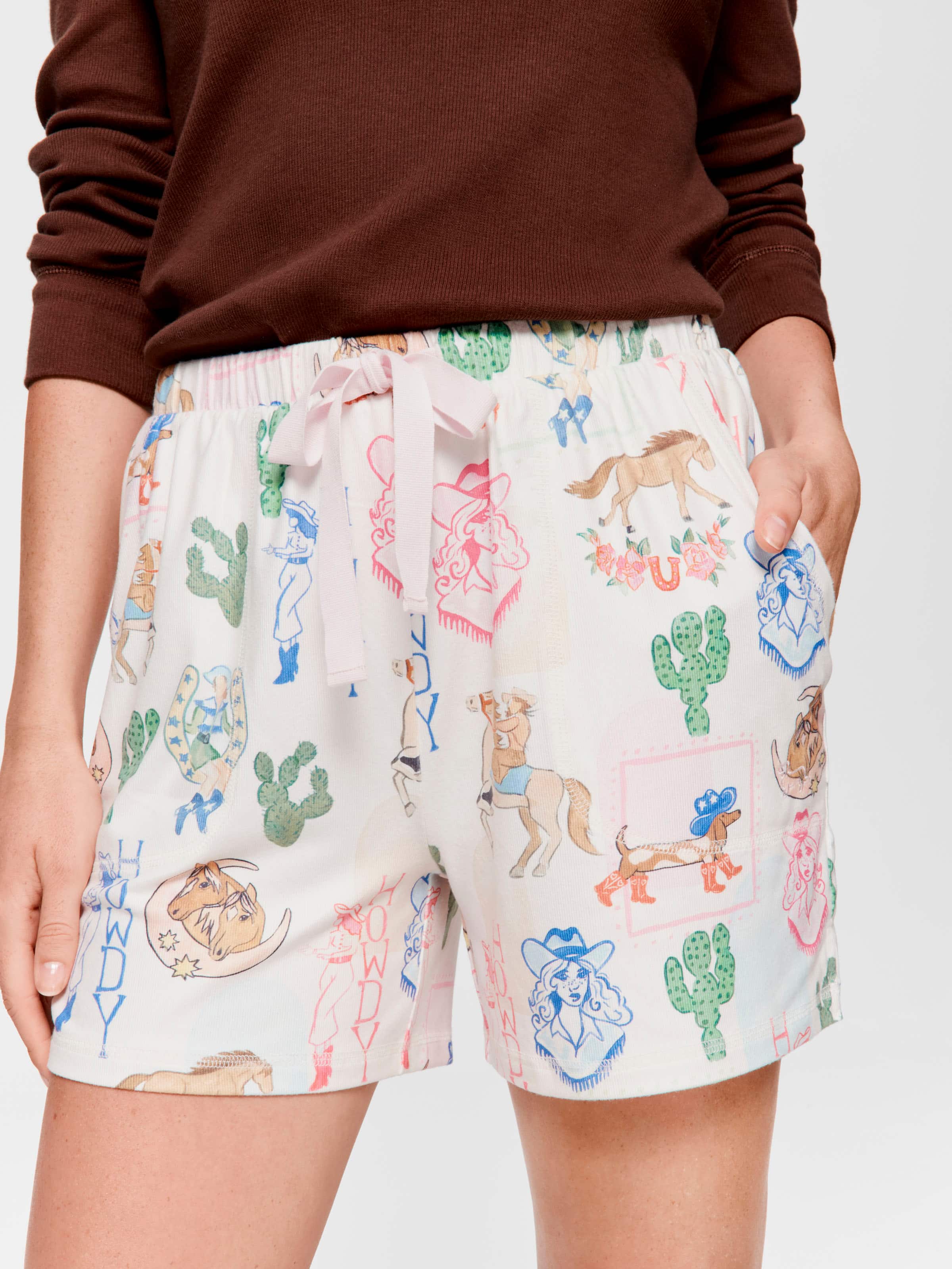 Western Plush Long Short