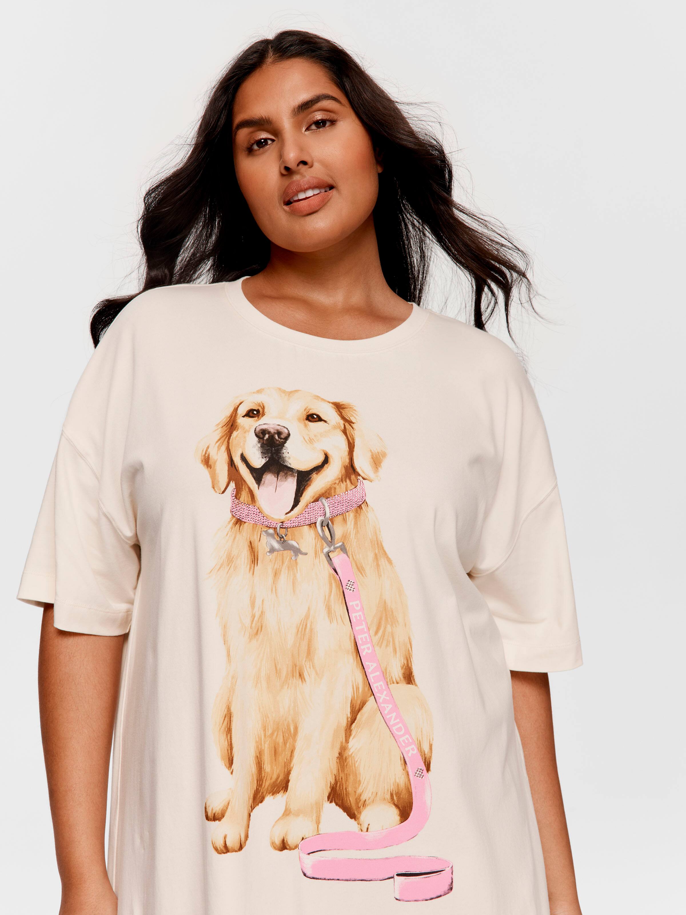 P.A. Plus Golden Retriever Split Hem Sleep Tee