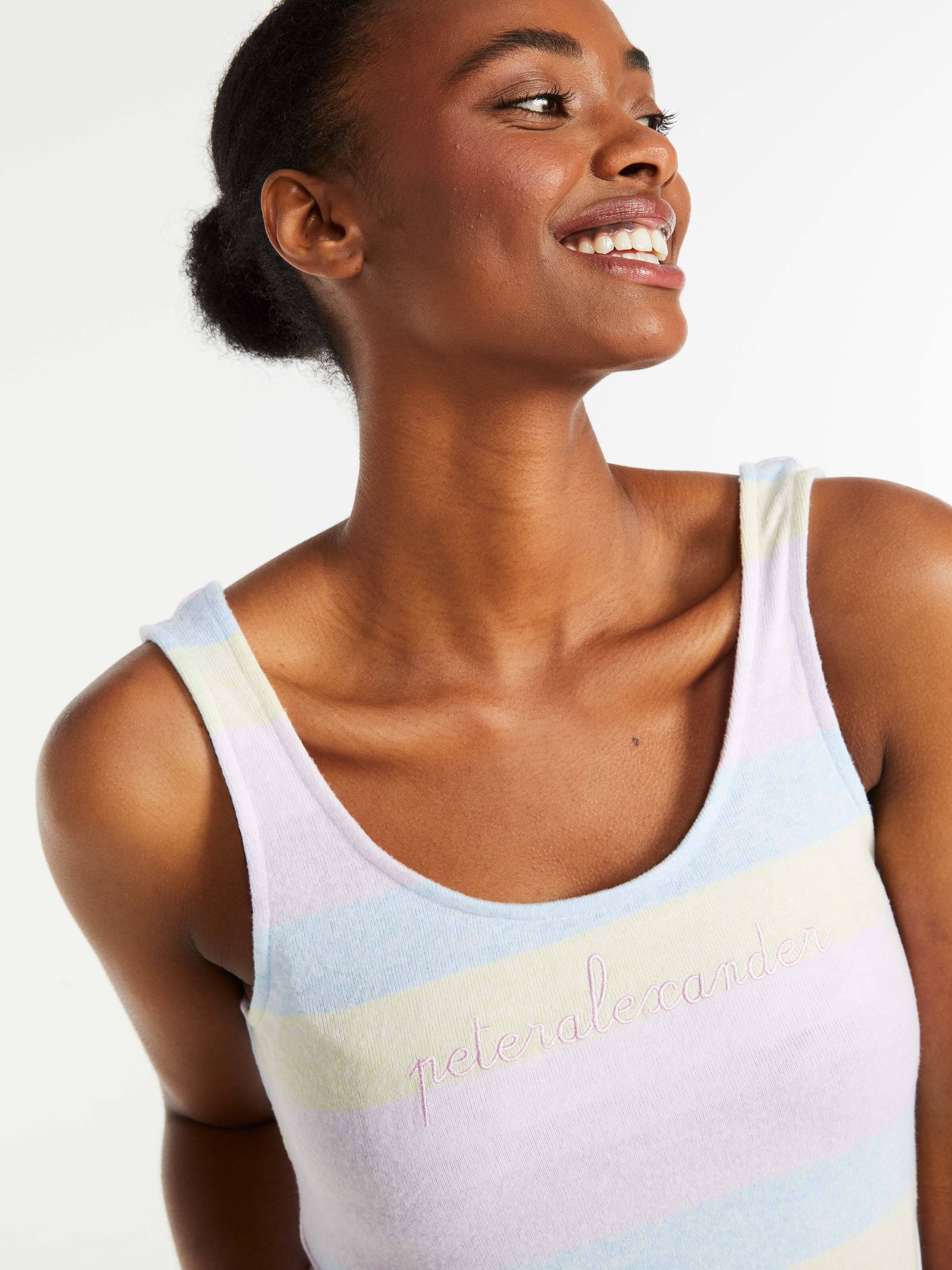 Rainbow Fuzzy Cami Pj Set