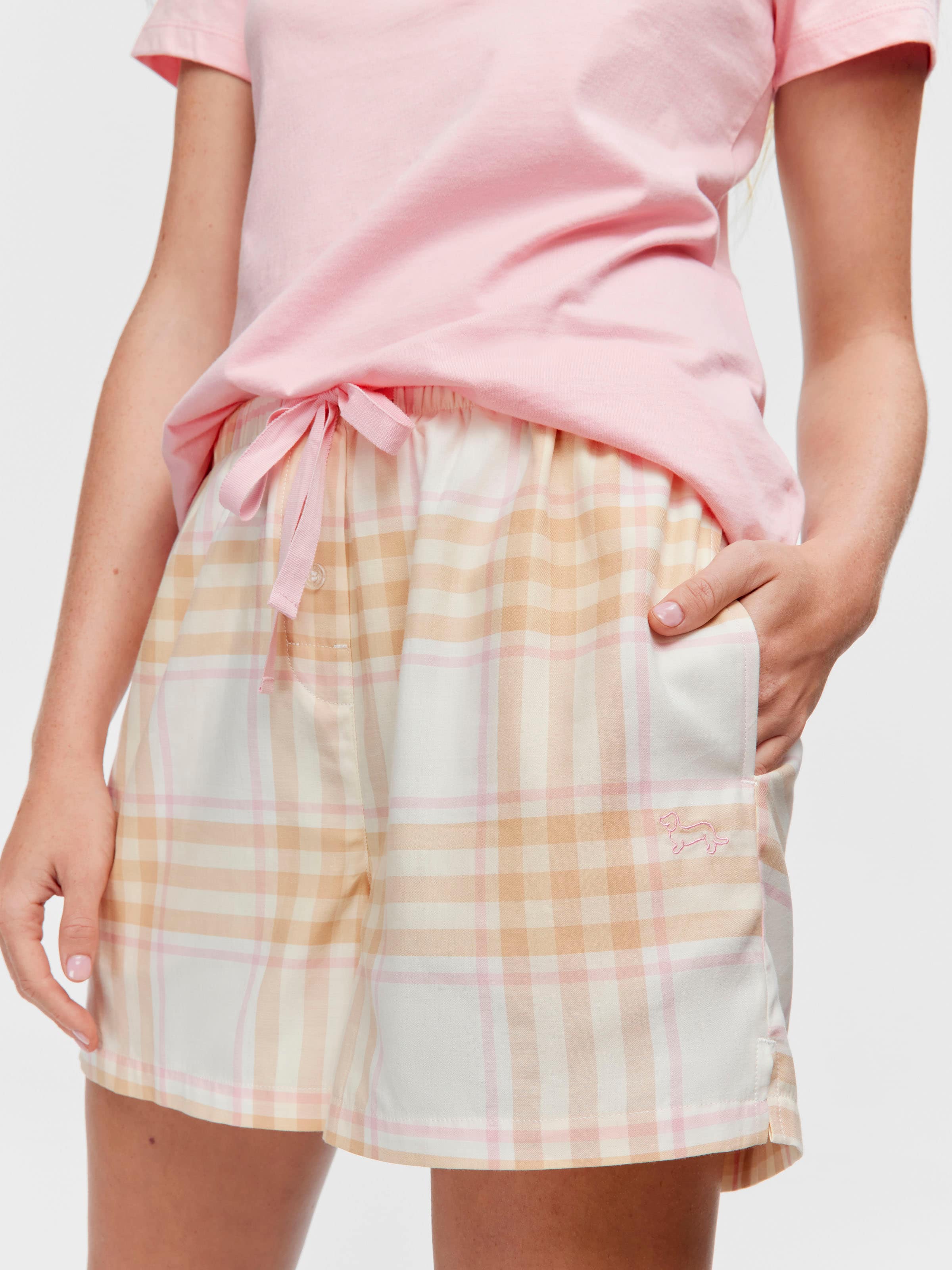 Caramel Check Classic Mid Short