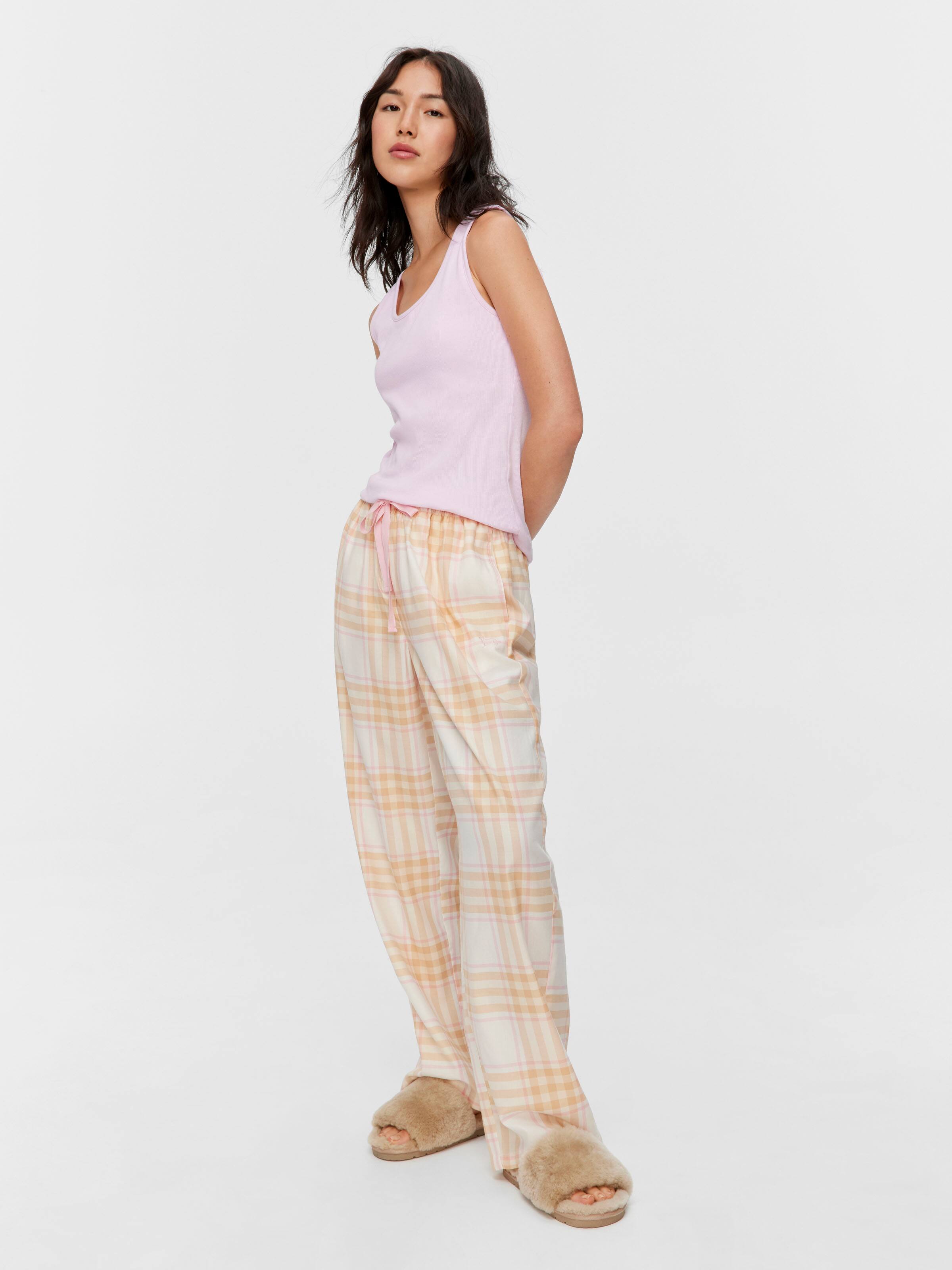 Caramel Check Classic Long Pj Pant