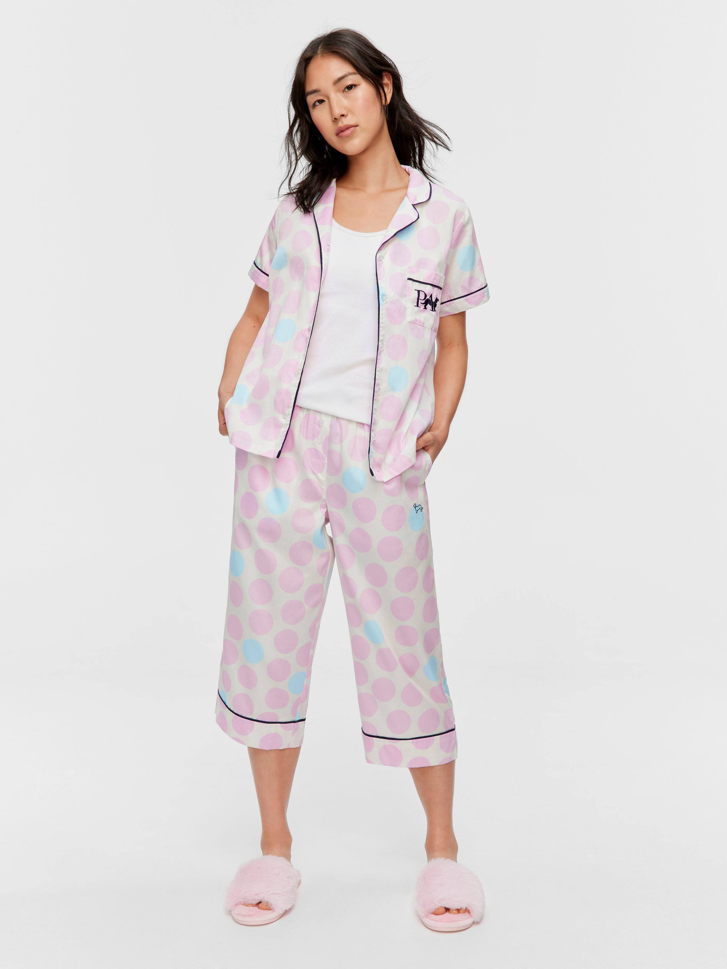 Lilac Multi Spot Short Sleeve Shirt
