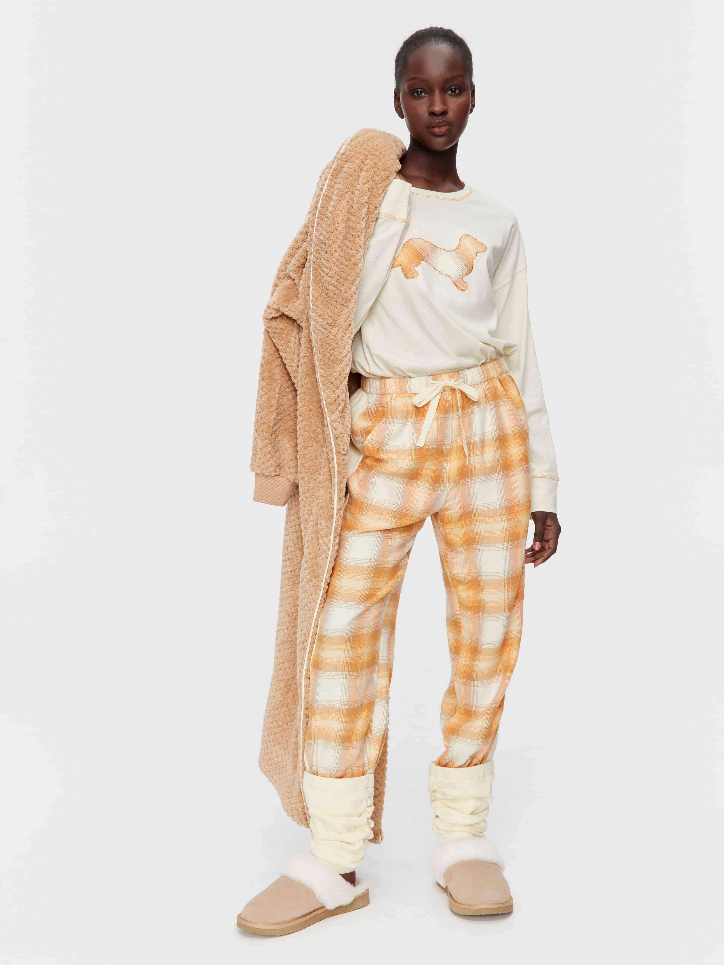 Cowgirl Check Bamboo Flannelette Legwarmer Pj Pant