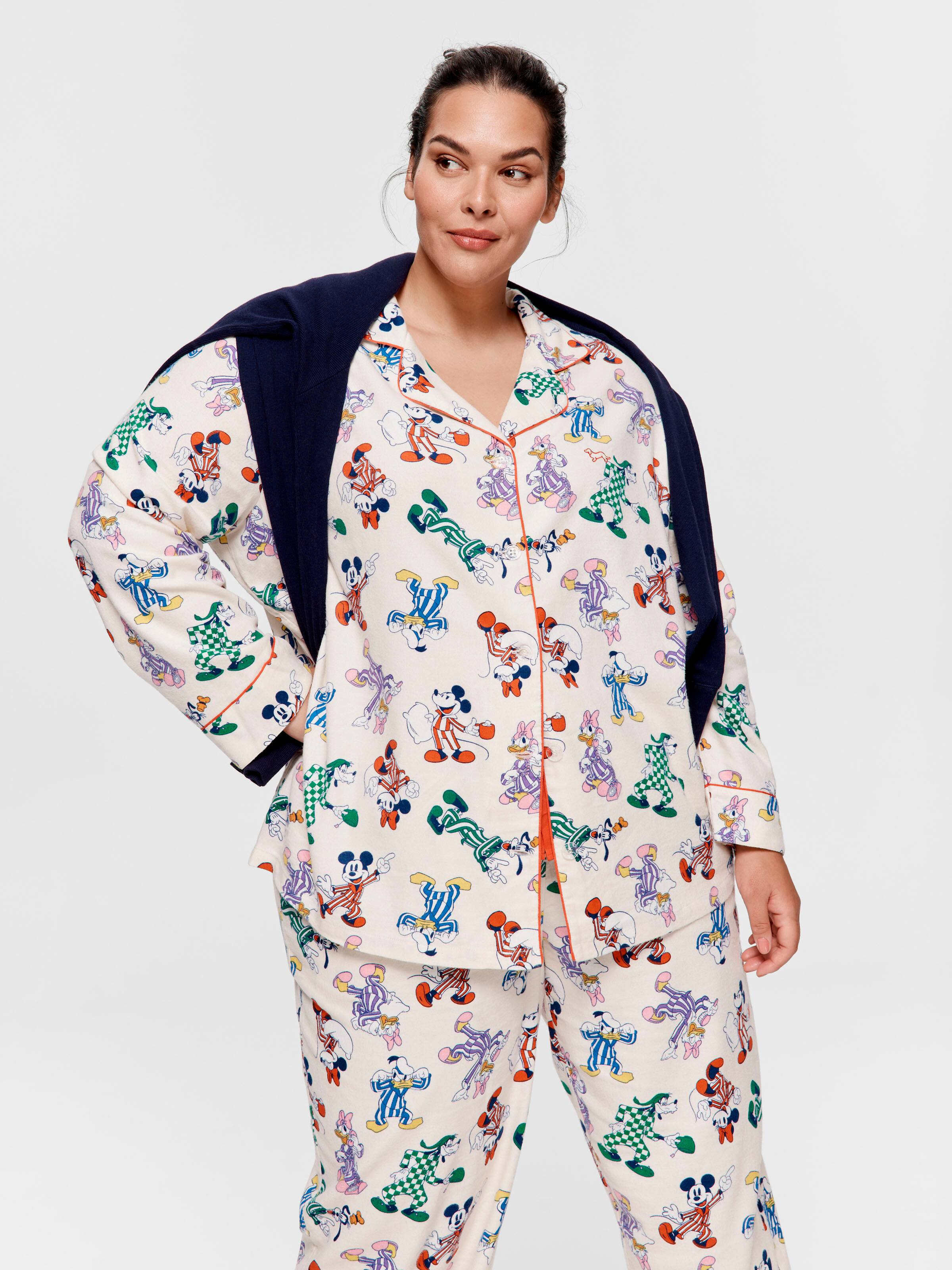 P.A. Plus Mickey Mouse & Friends Bamboo Flannelette Classic Pj Set