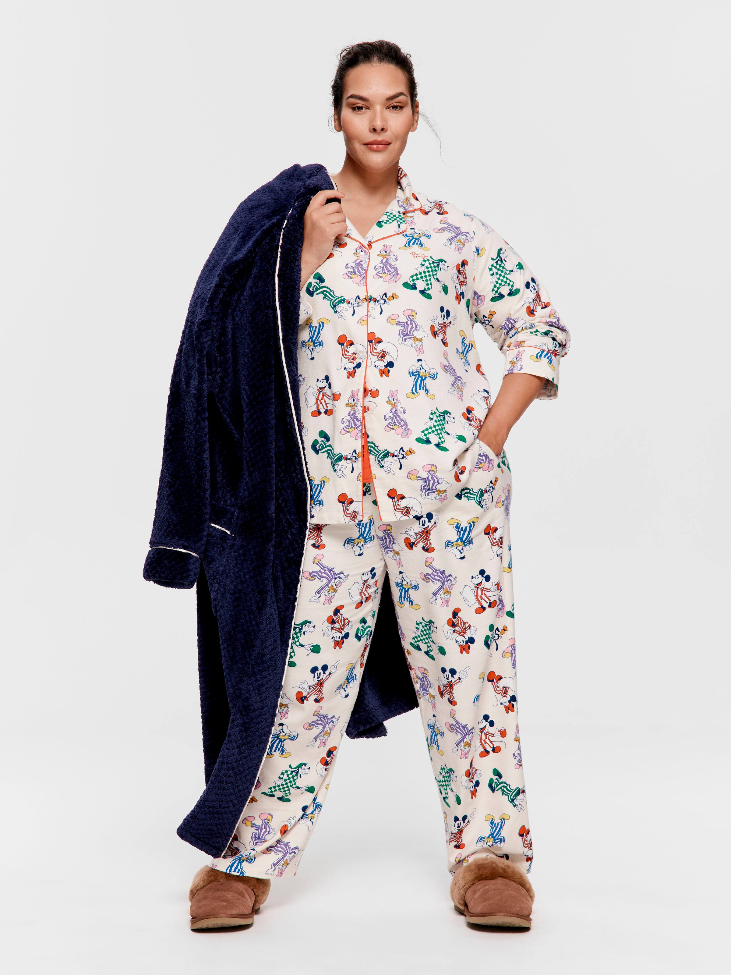 P.A. Plus Mickey Mouse & Friends Bamboo Flannelette Classic Pj Set