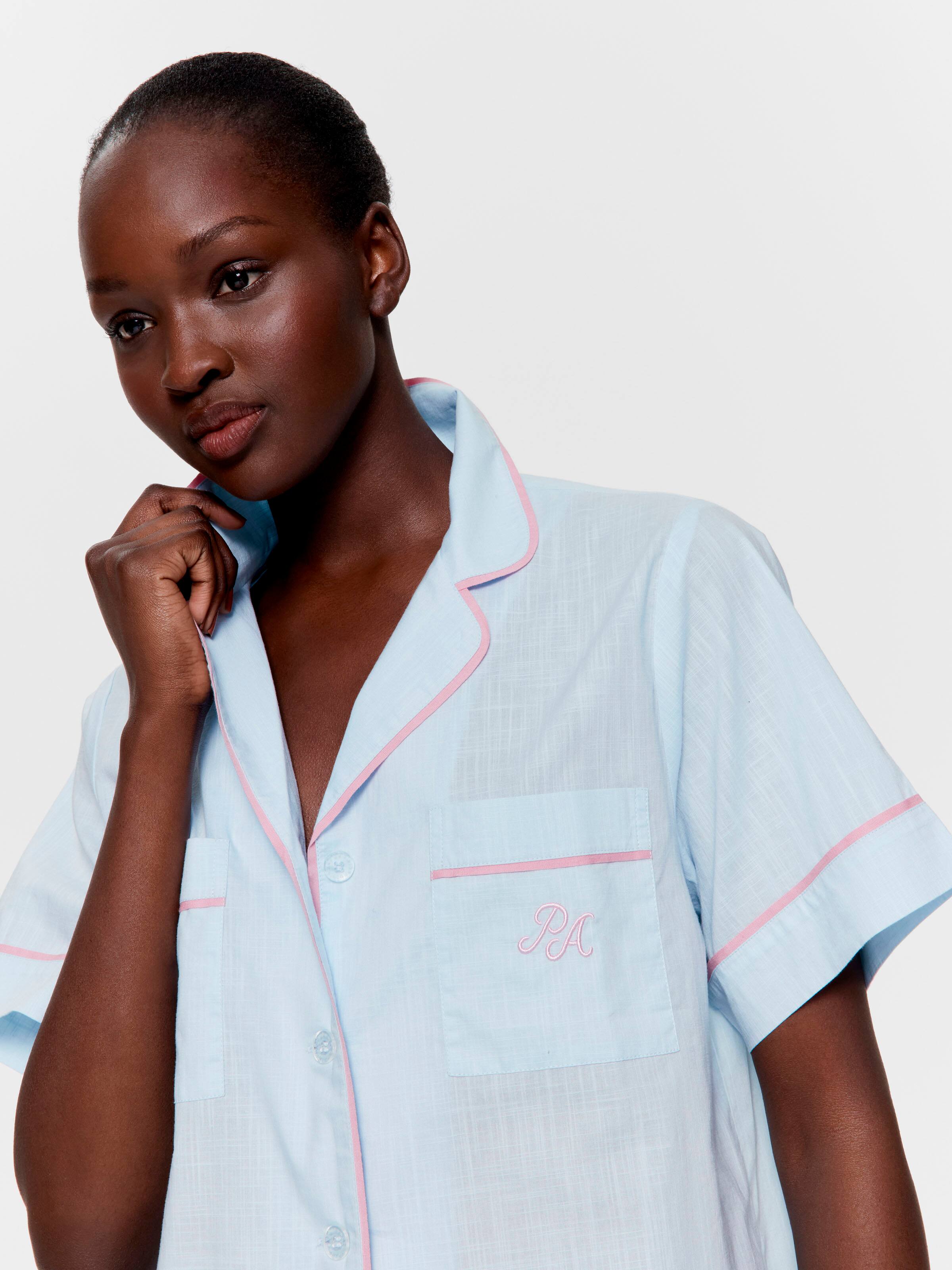 Soft Blue 100% Cotton Shirt