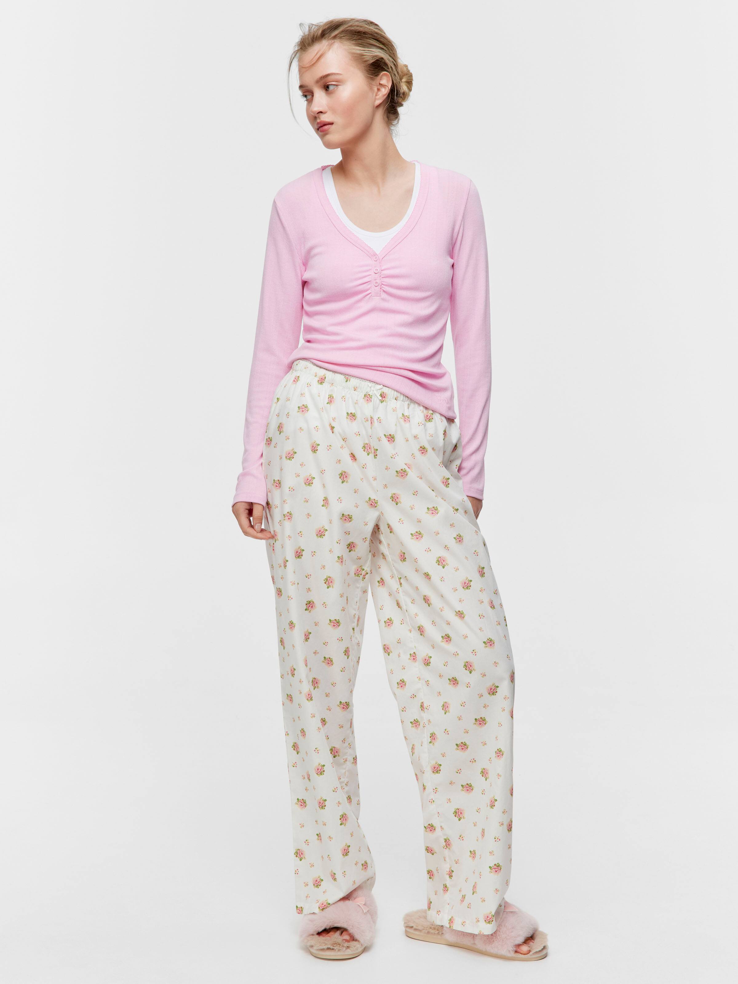 Ditsy Floral 100% Cotton Classic Pj Pant