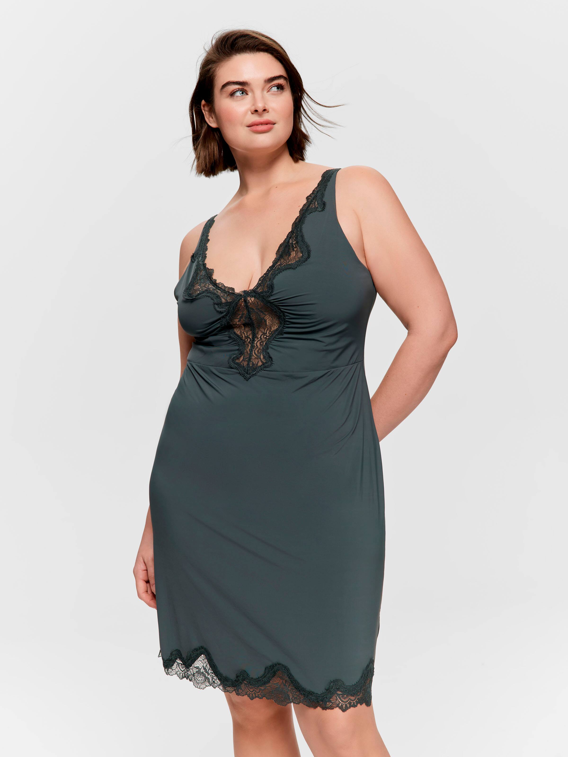 P.A. Plus Olive Lace Insert Slinky