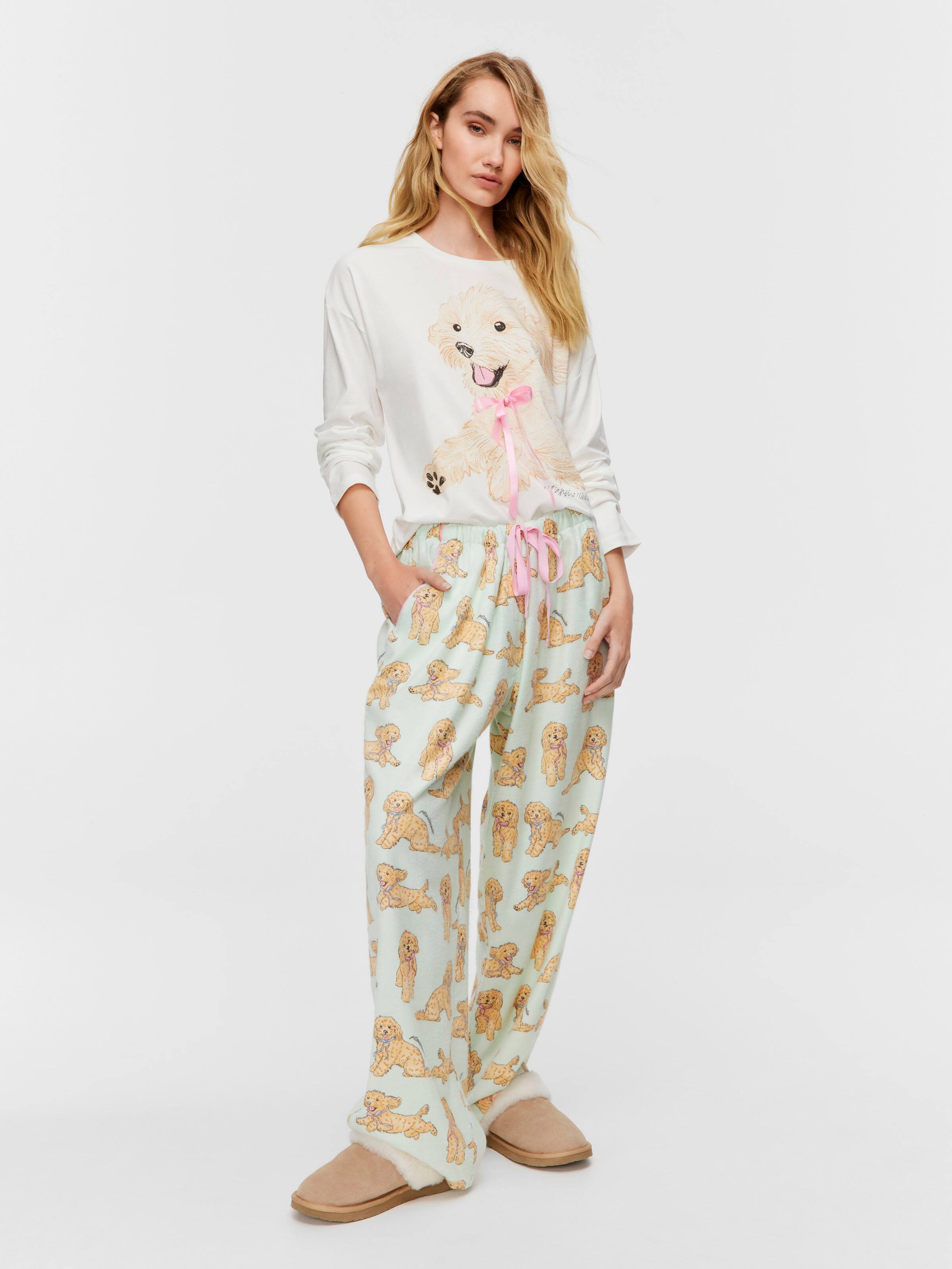 Cavoodle Bamboo Flannelette Classic Pj Pant
