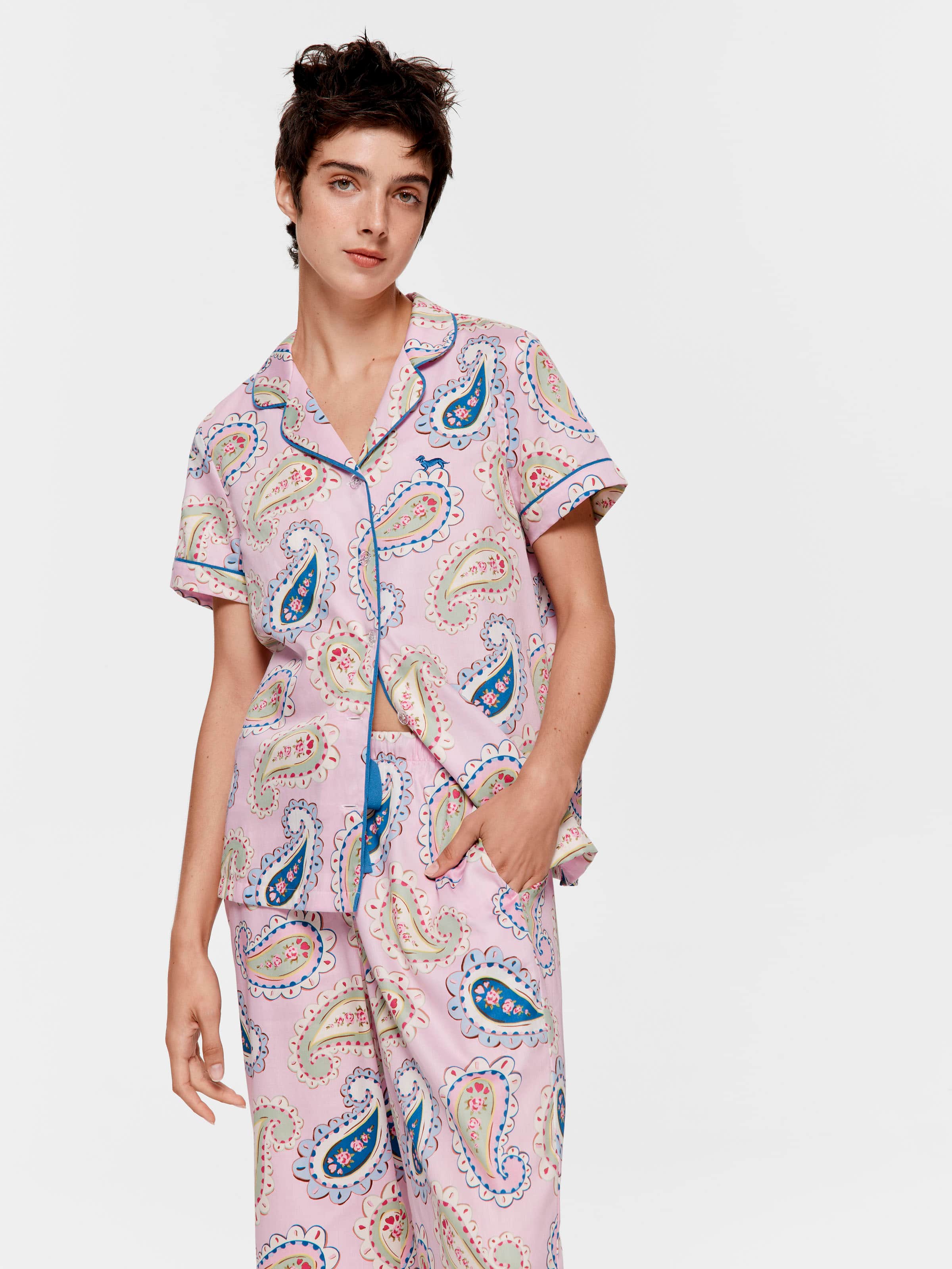 Cowgirl Paisley 100% Cotton 3/4 Pj Set