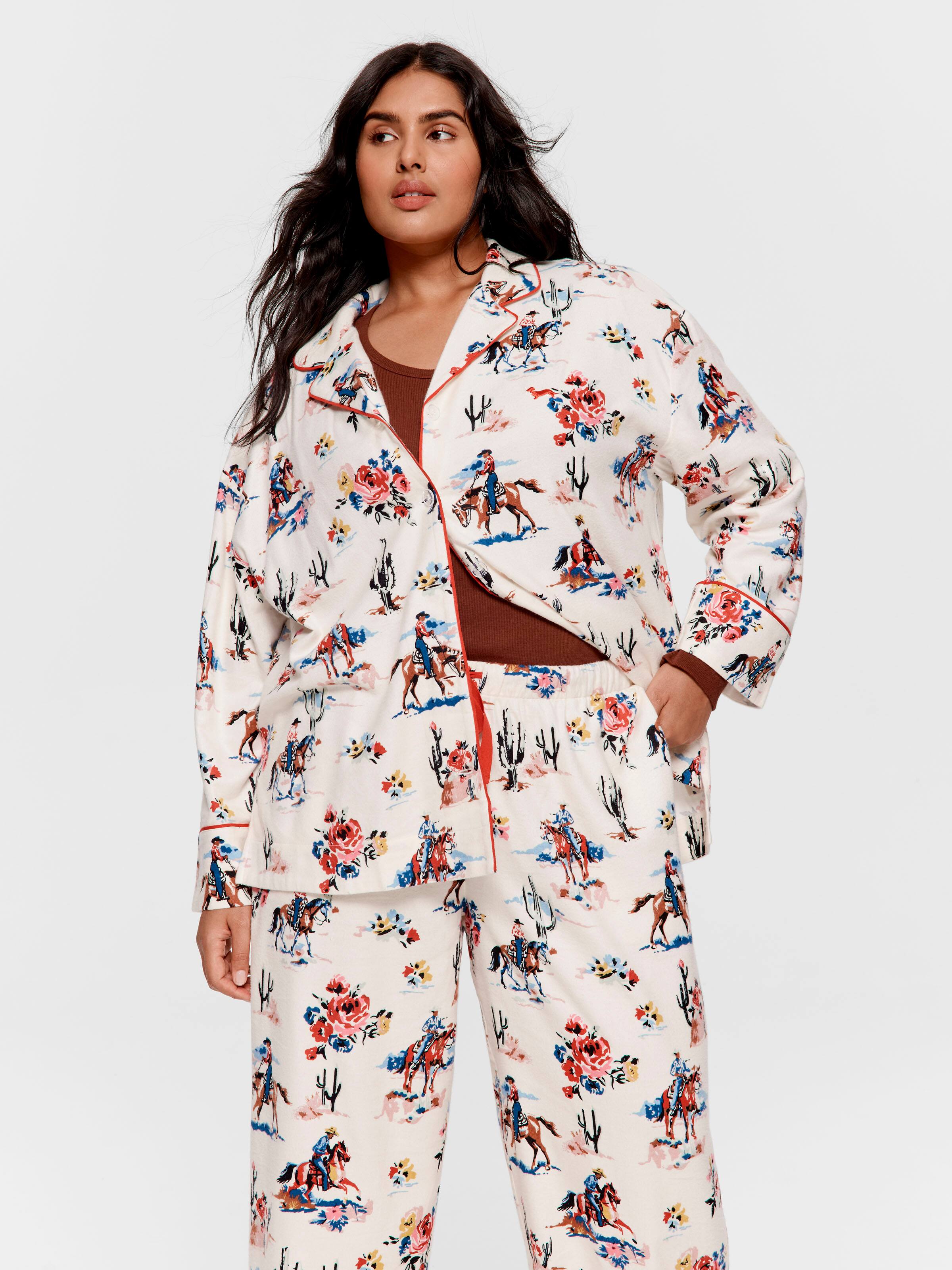 P.A. Plus Cowboy Bamboo Flannelette Classic Pj Set