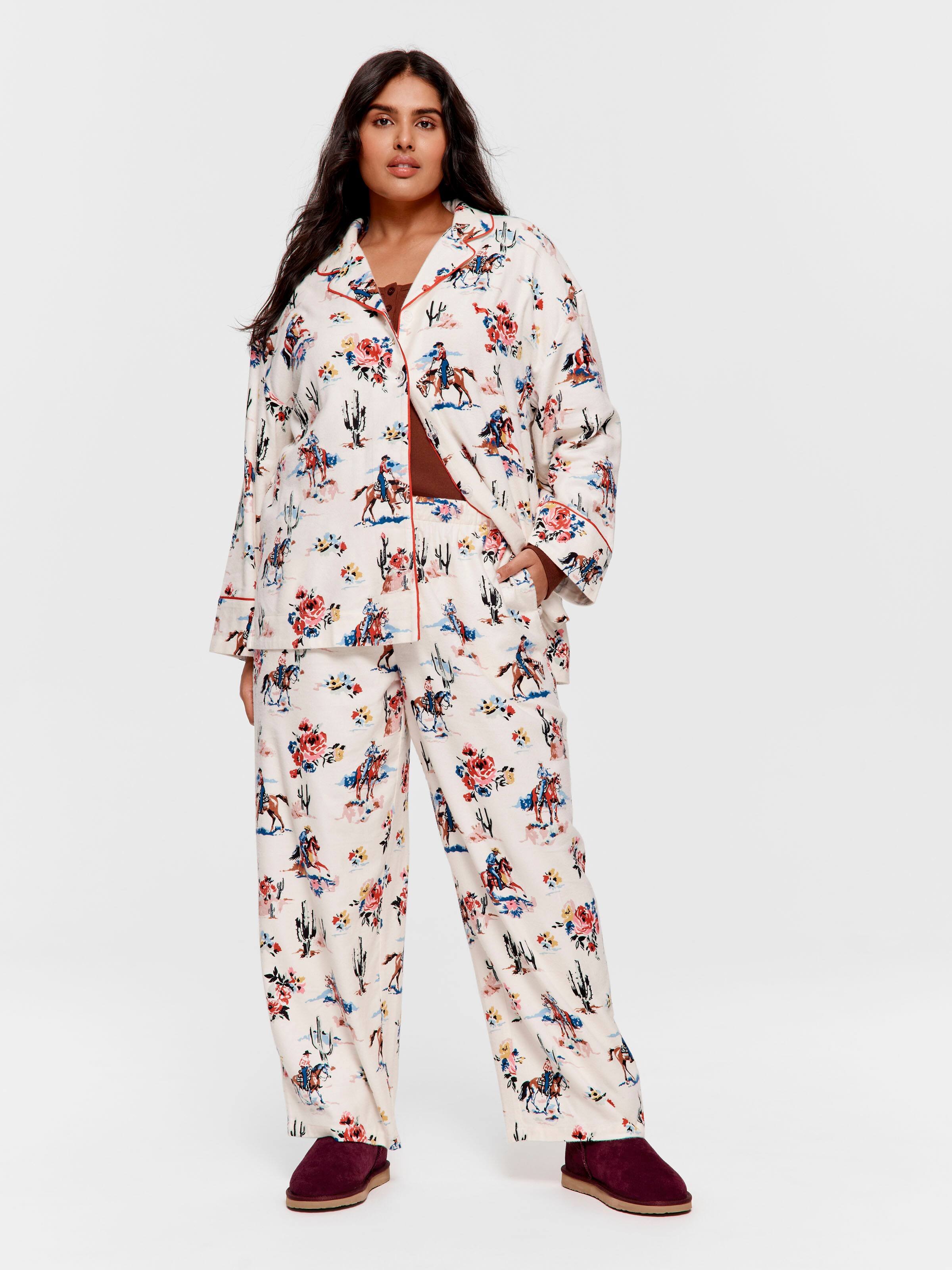 P.A. Plus Cowboy Bamboo Flannelette Classic Pj Set