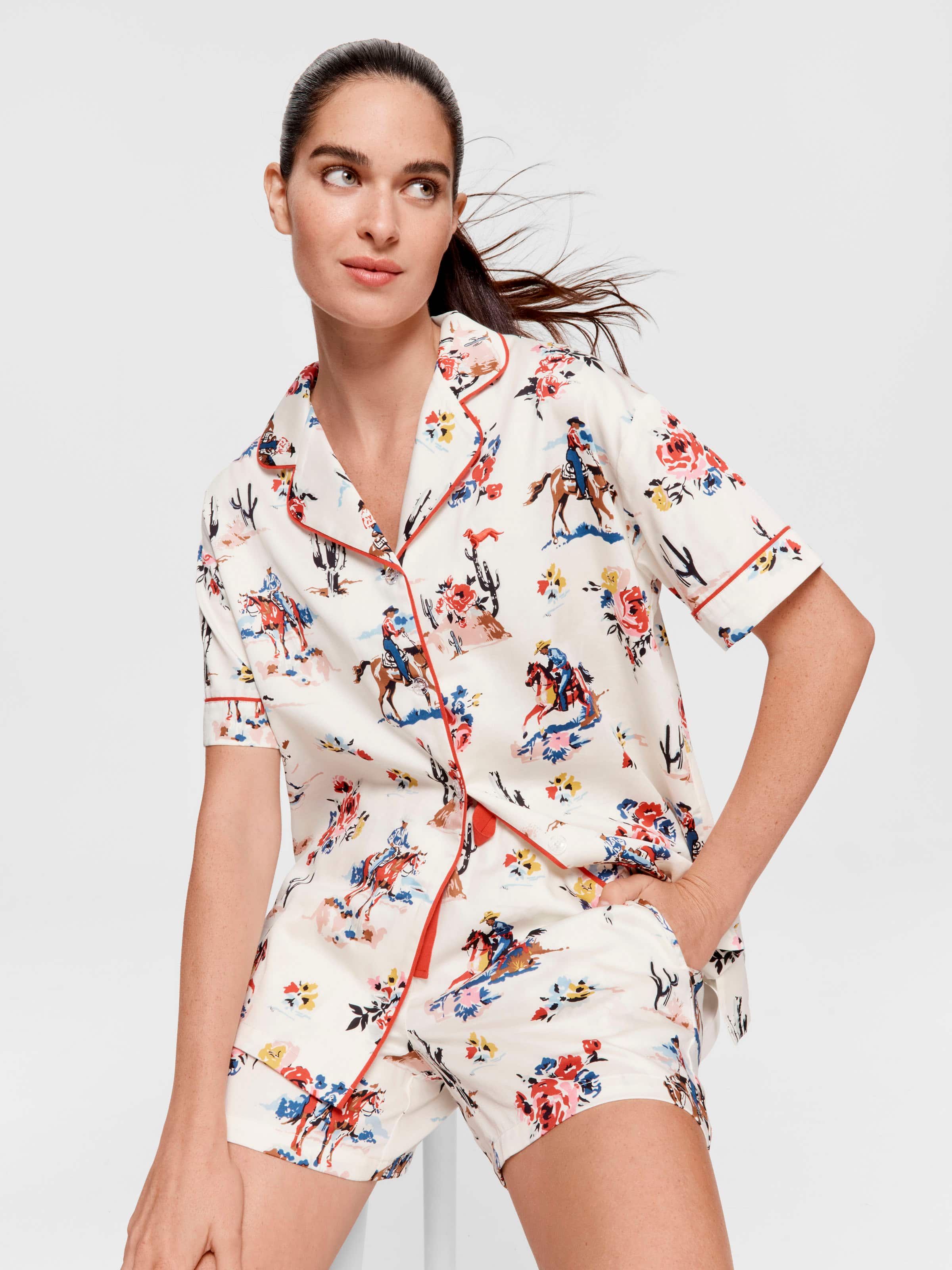 Cowboy 100% Cotton Shortie Pj Set
