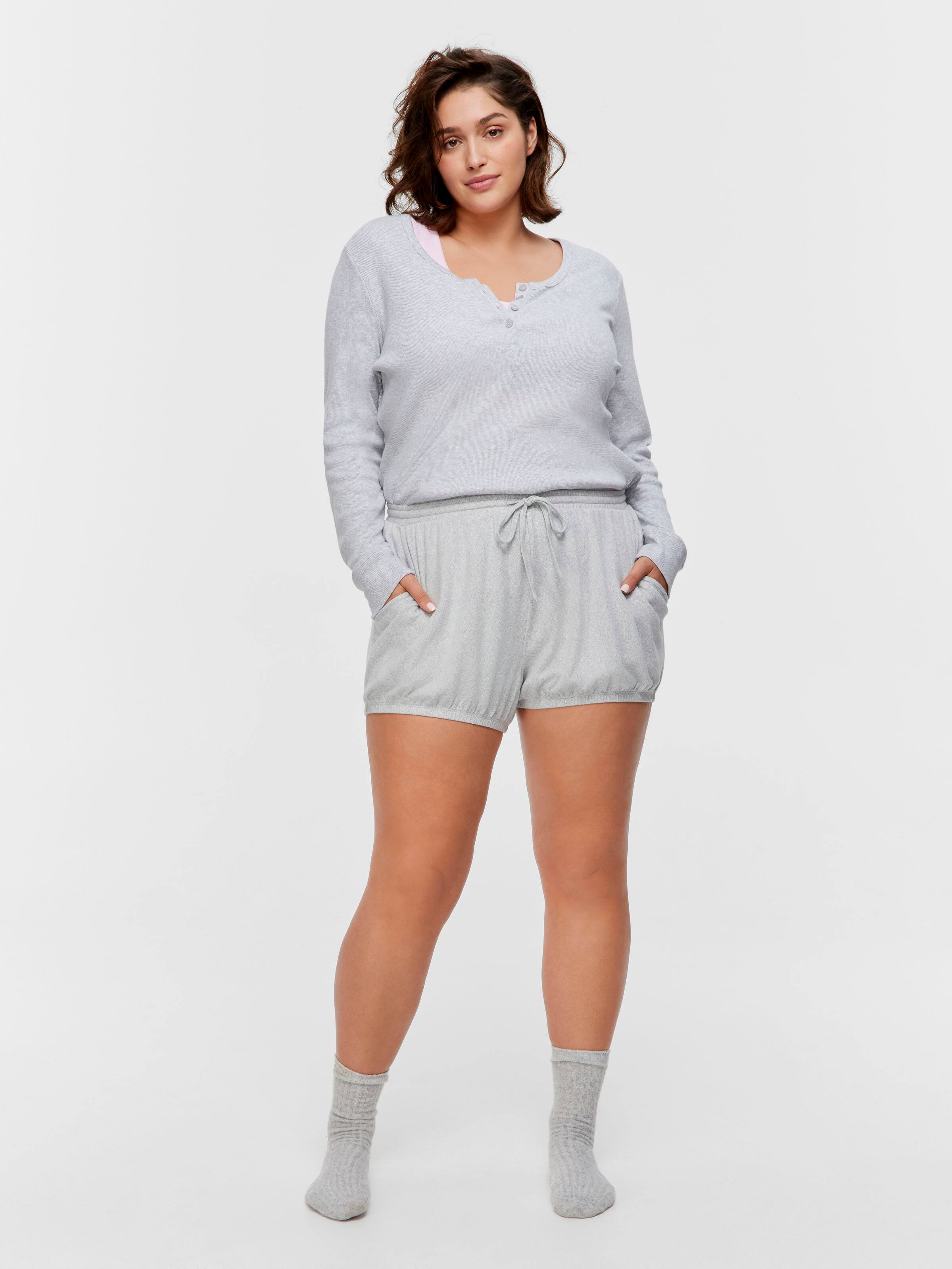P.A. Plus Grey Plush Bloomer Short
