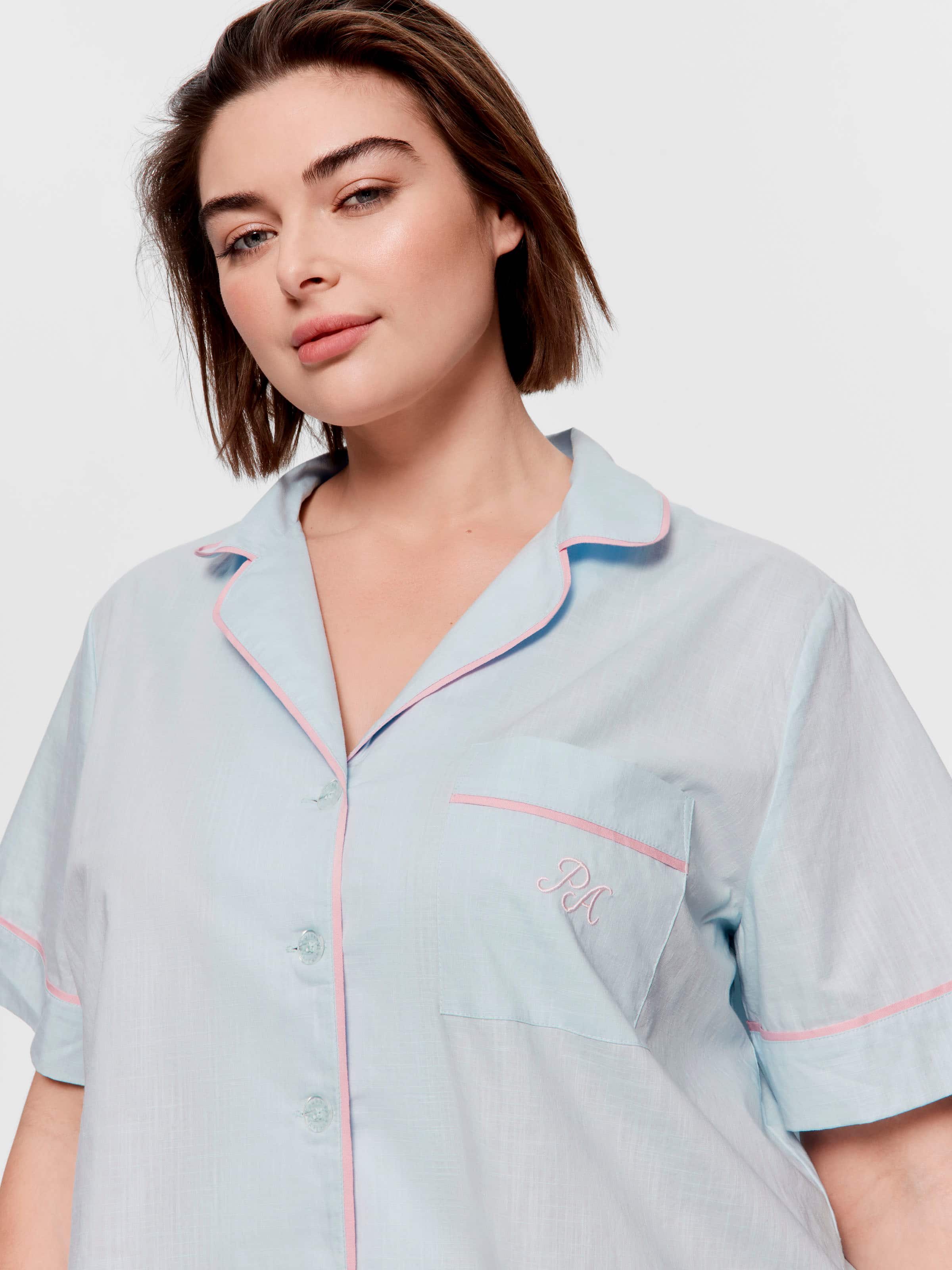 P.A. Plus Soft Blue 100% Cotton Shirt