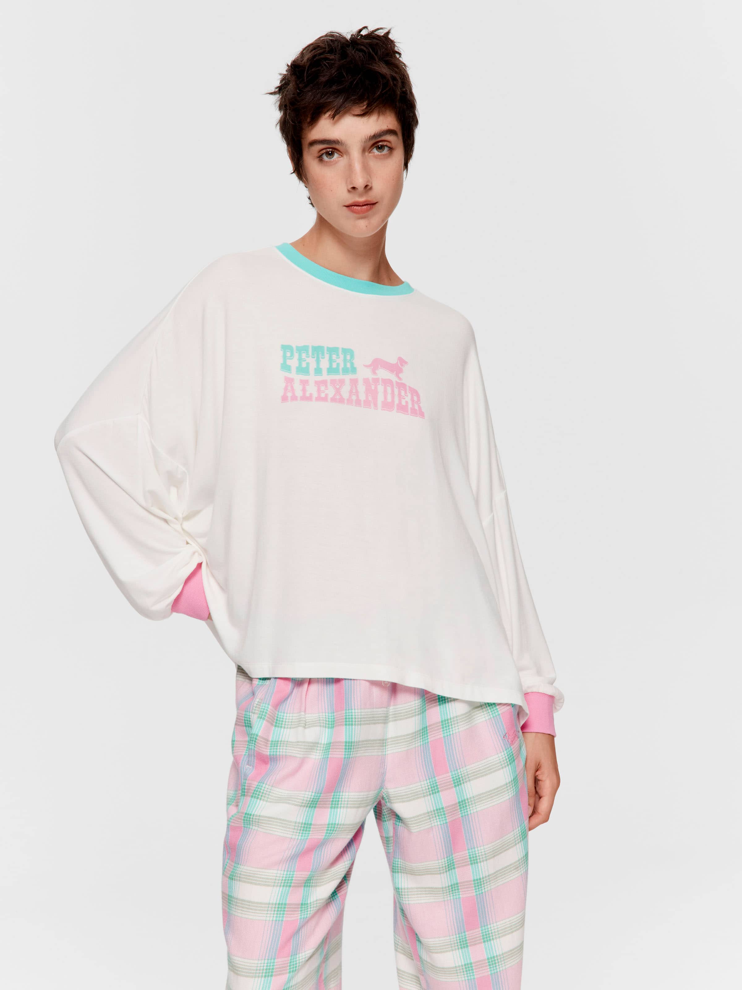 Peter Alexander Western Oversized Long Sleeve Top