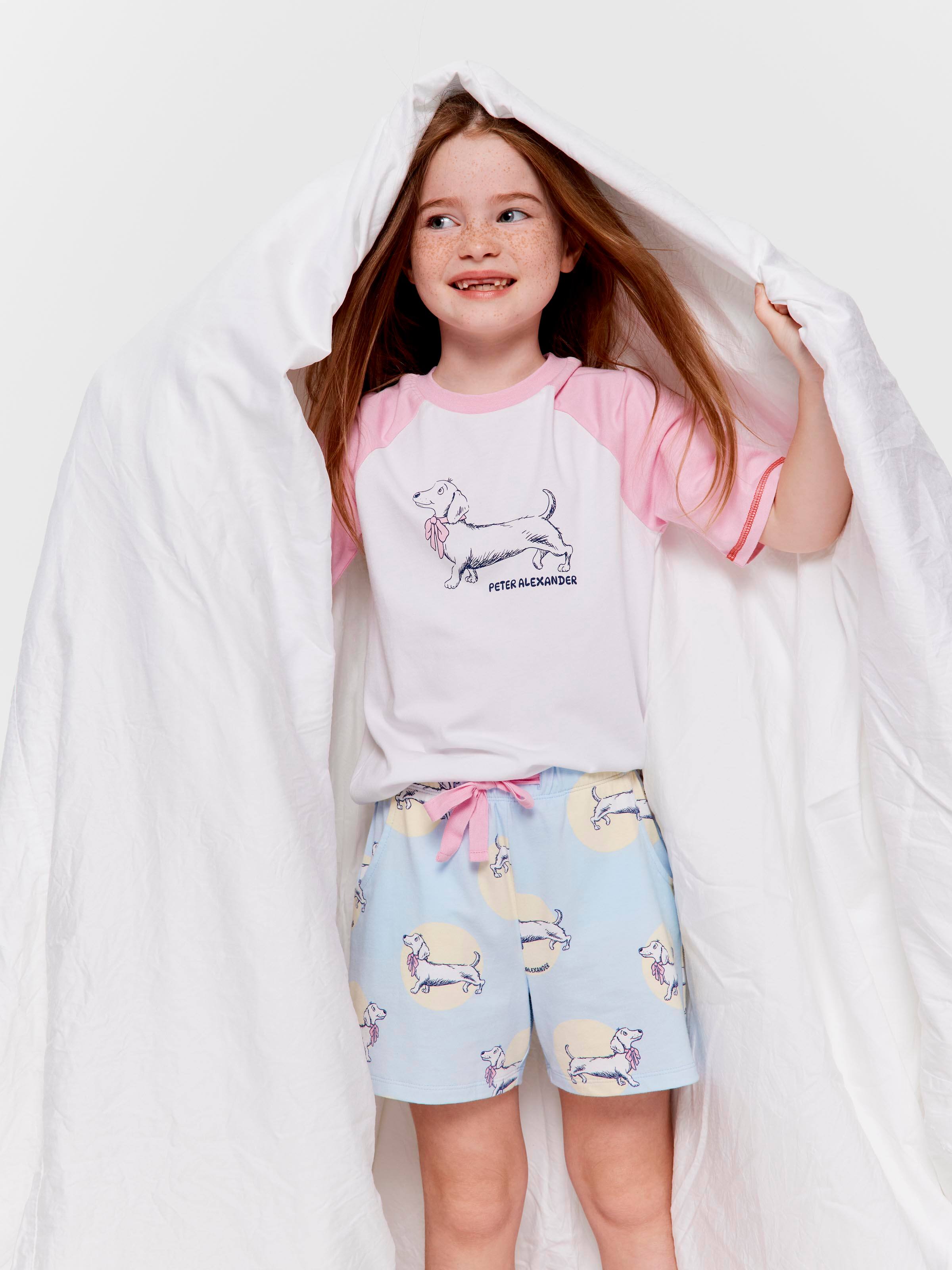 Jnr Girls Penny Spots Short Pj Set