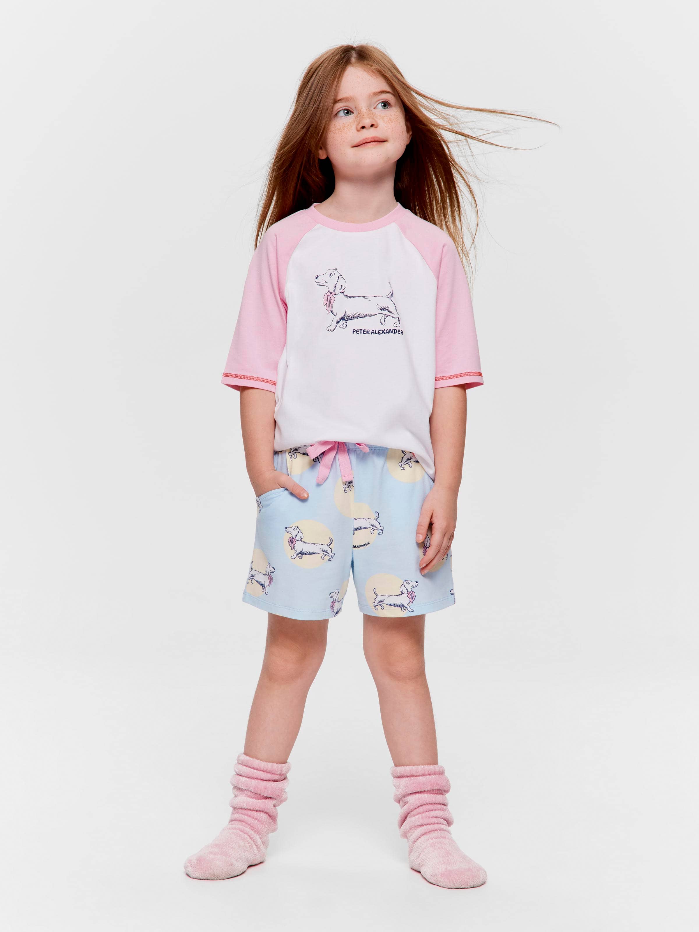 Jnr Girls Penny Spots Short Pj Set