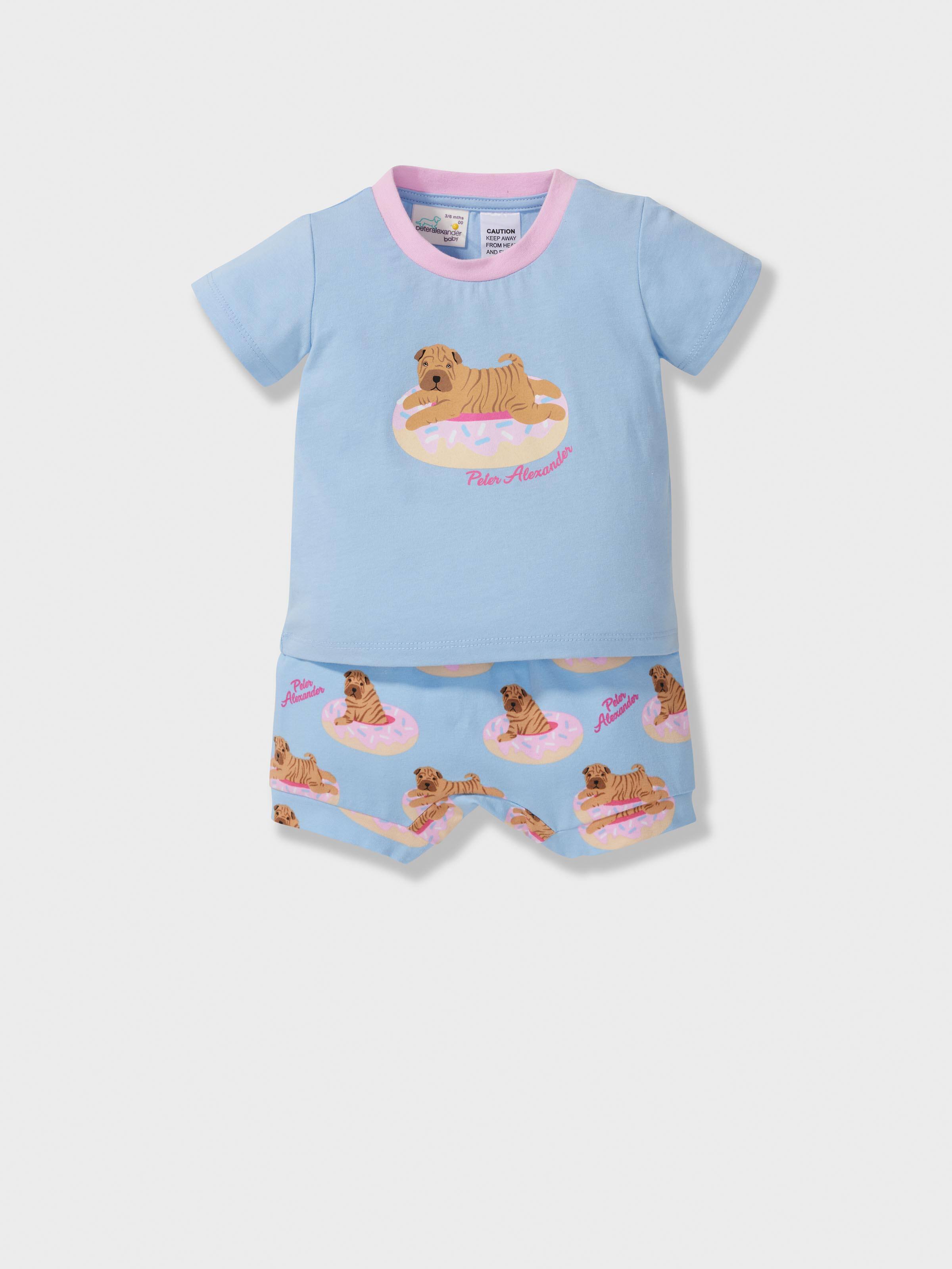 Baby Donut Dog Short Pj Set