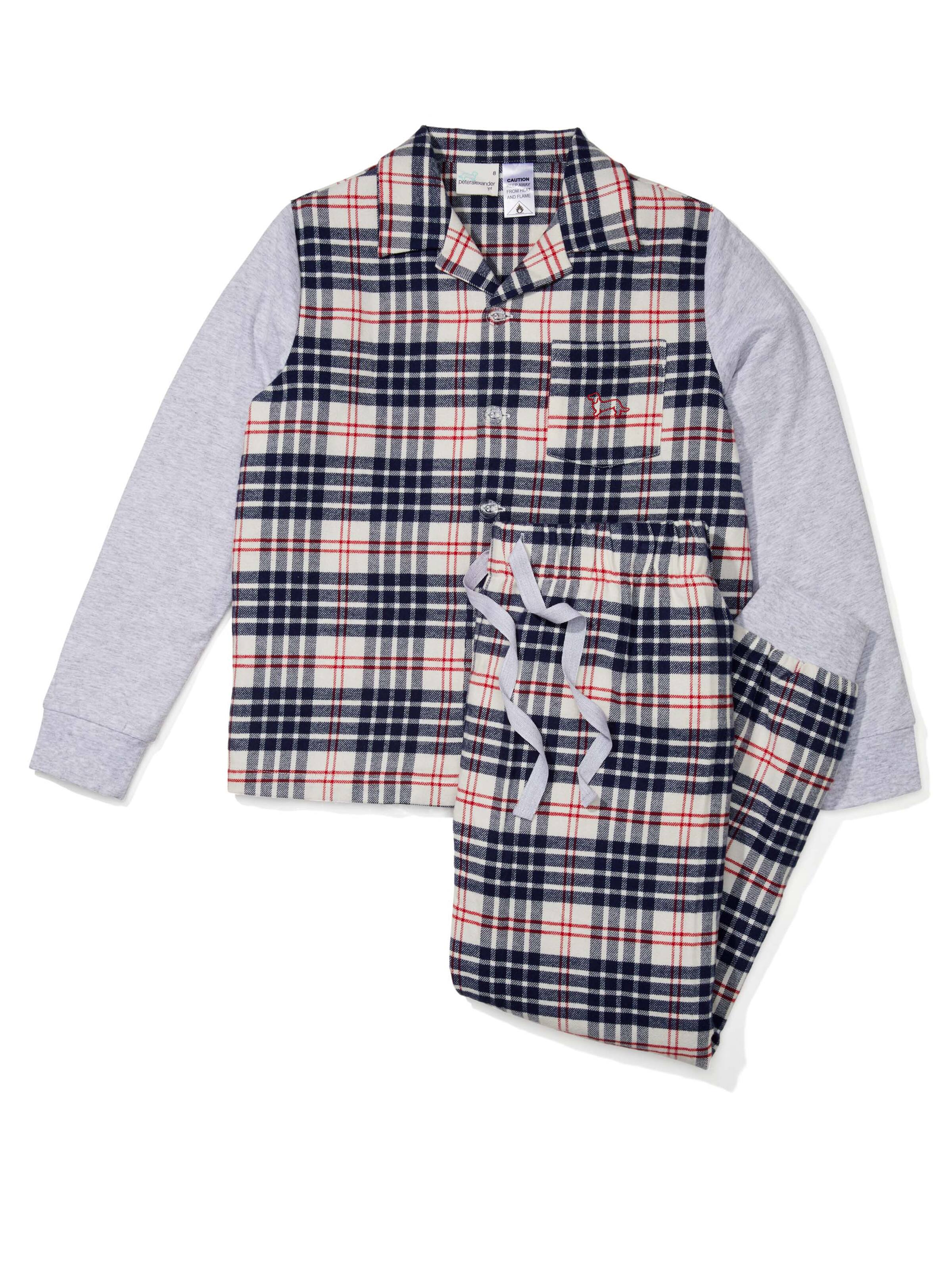 Boys Winter Check Flannelette Pj Set