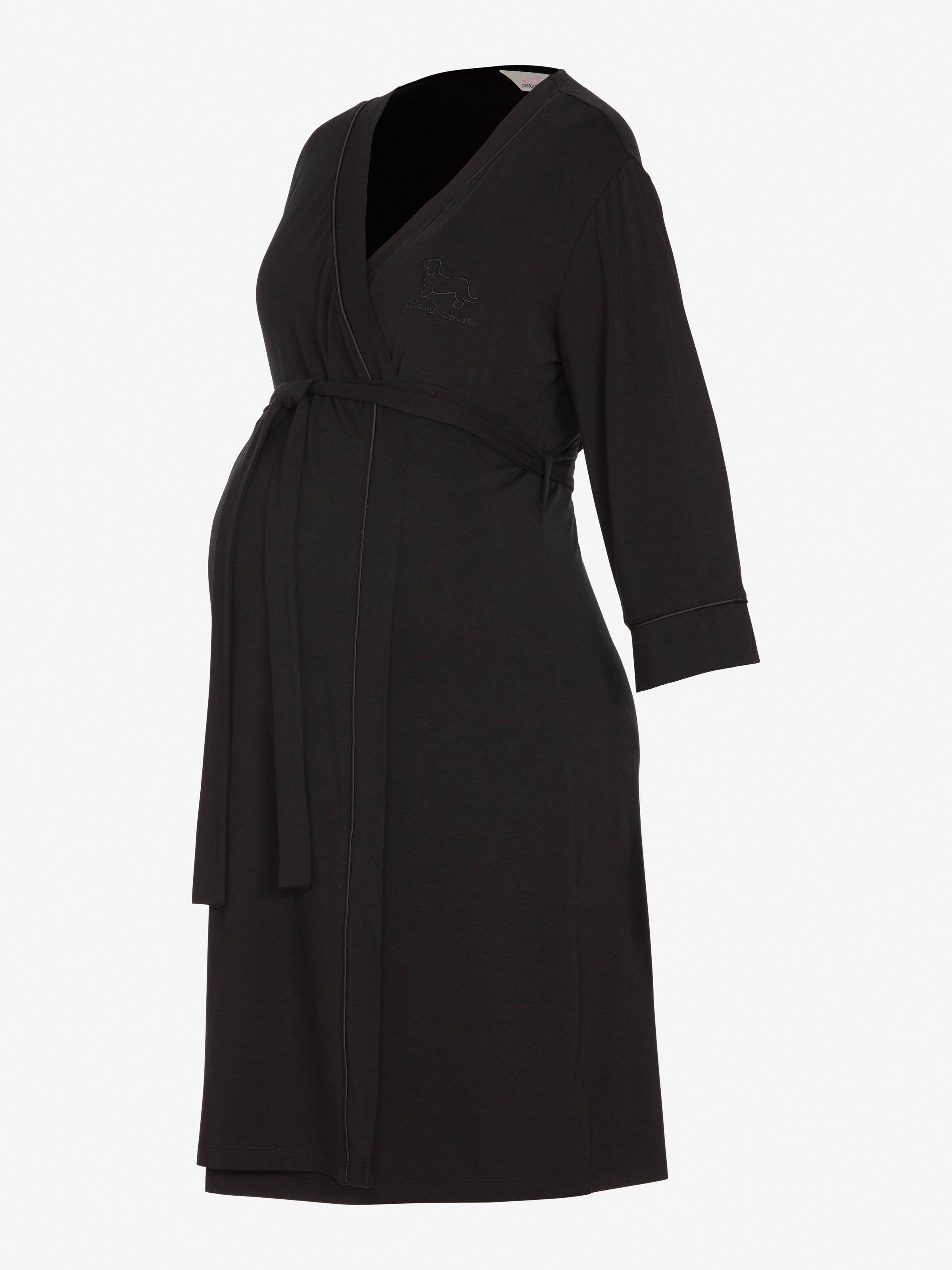 Maternity Black Bamboo Gown