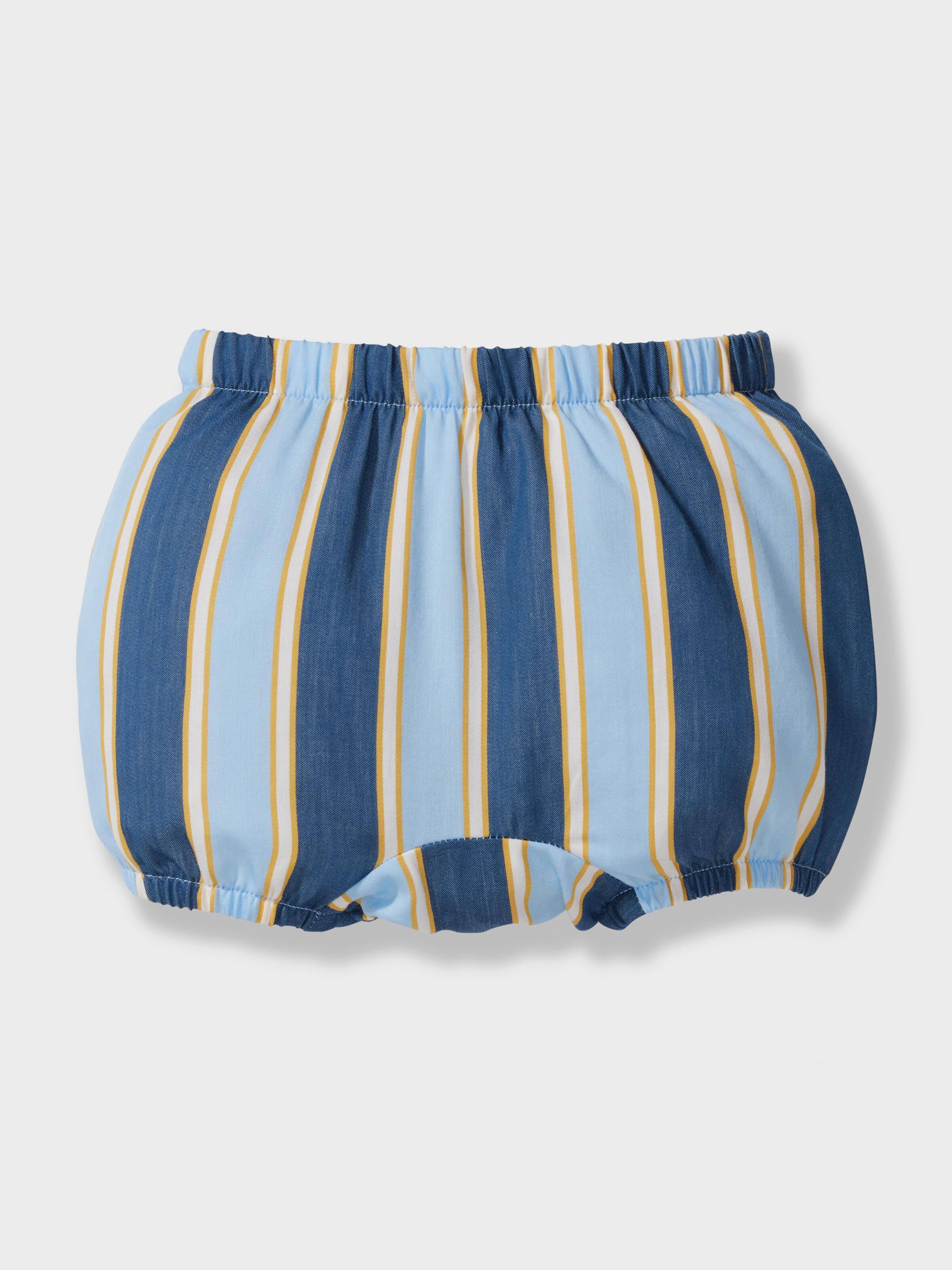 Baby Blue Stripes Short Pj Set
