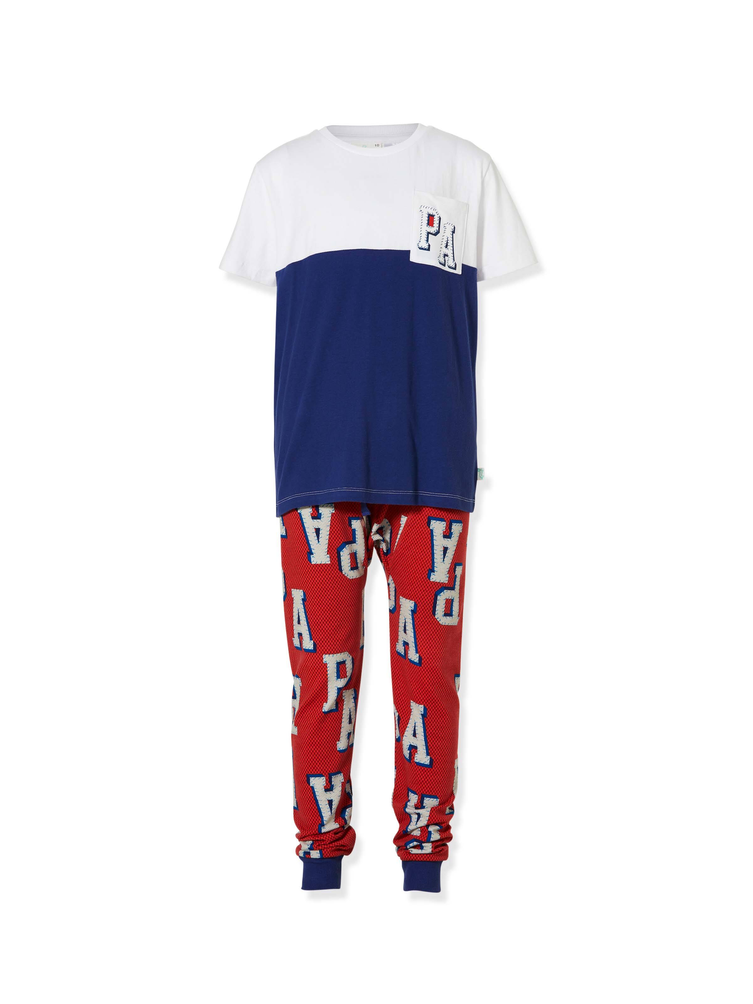 Boys P.A. Patch Short Sleeve Pj Set