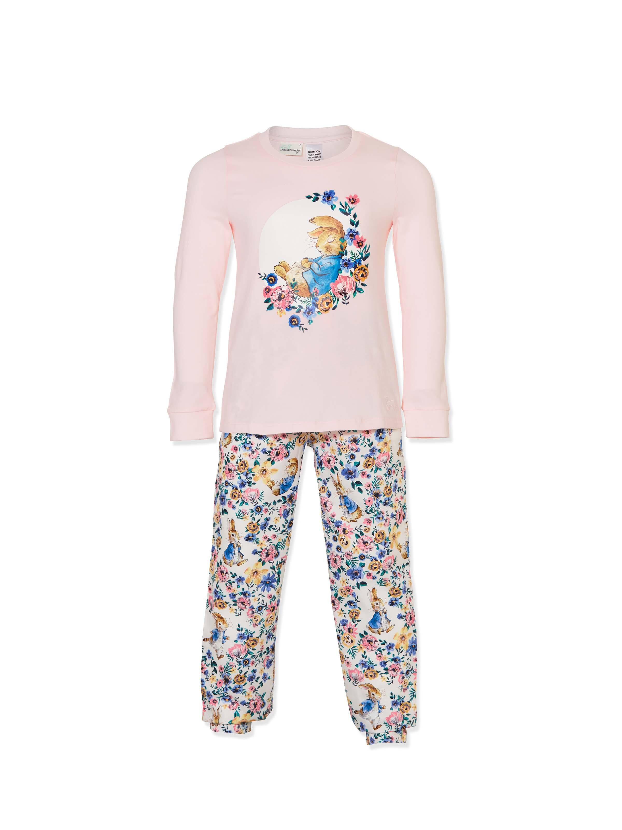 Jnr Girls Peter Rabbit Floral Pj Set