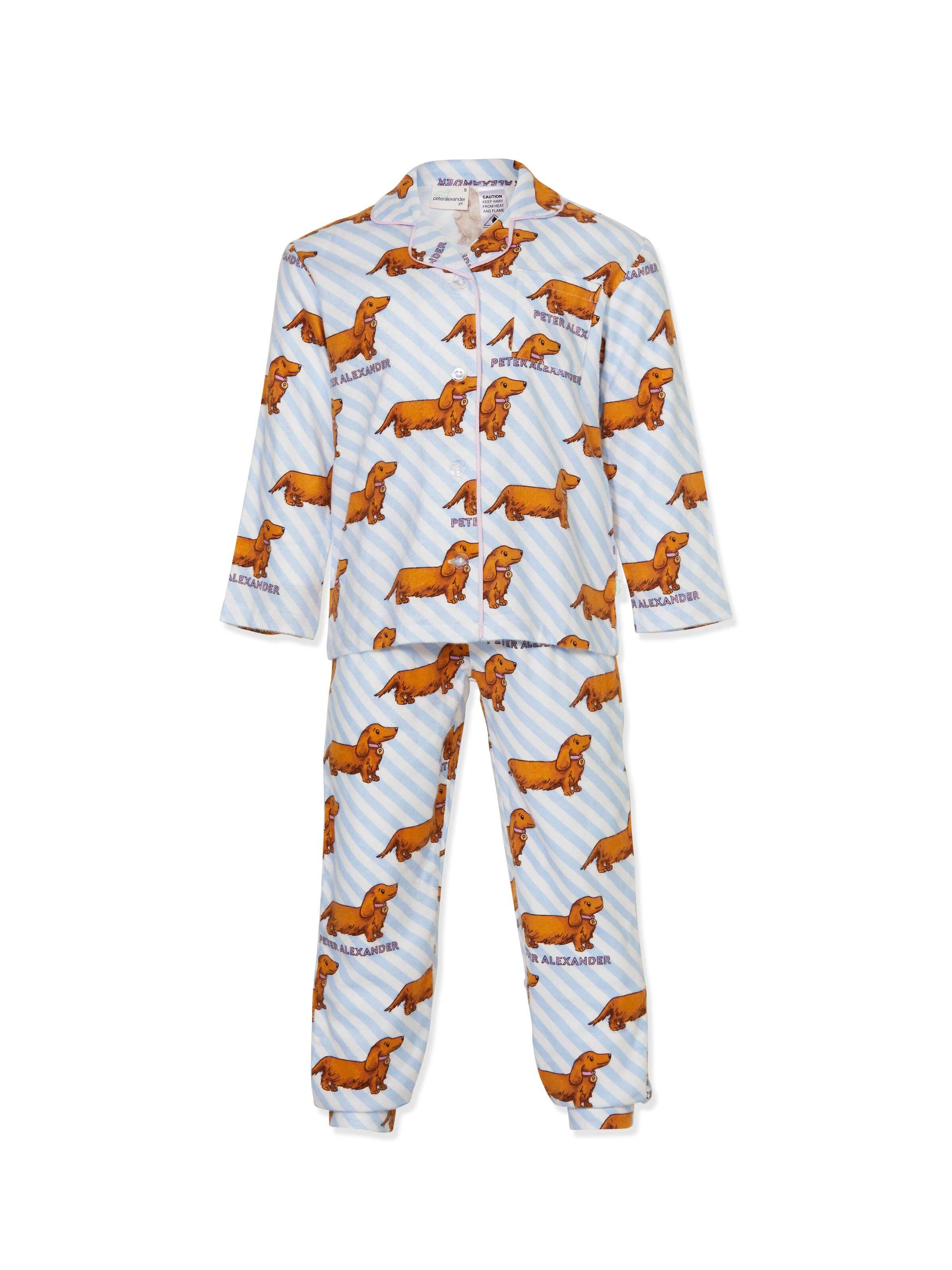 Jnr Girls Penny Dog Flannelette Pj Set
