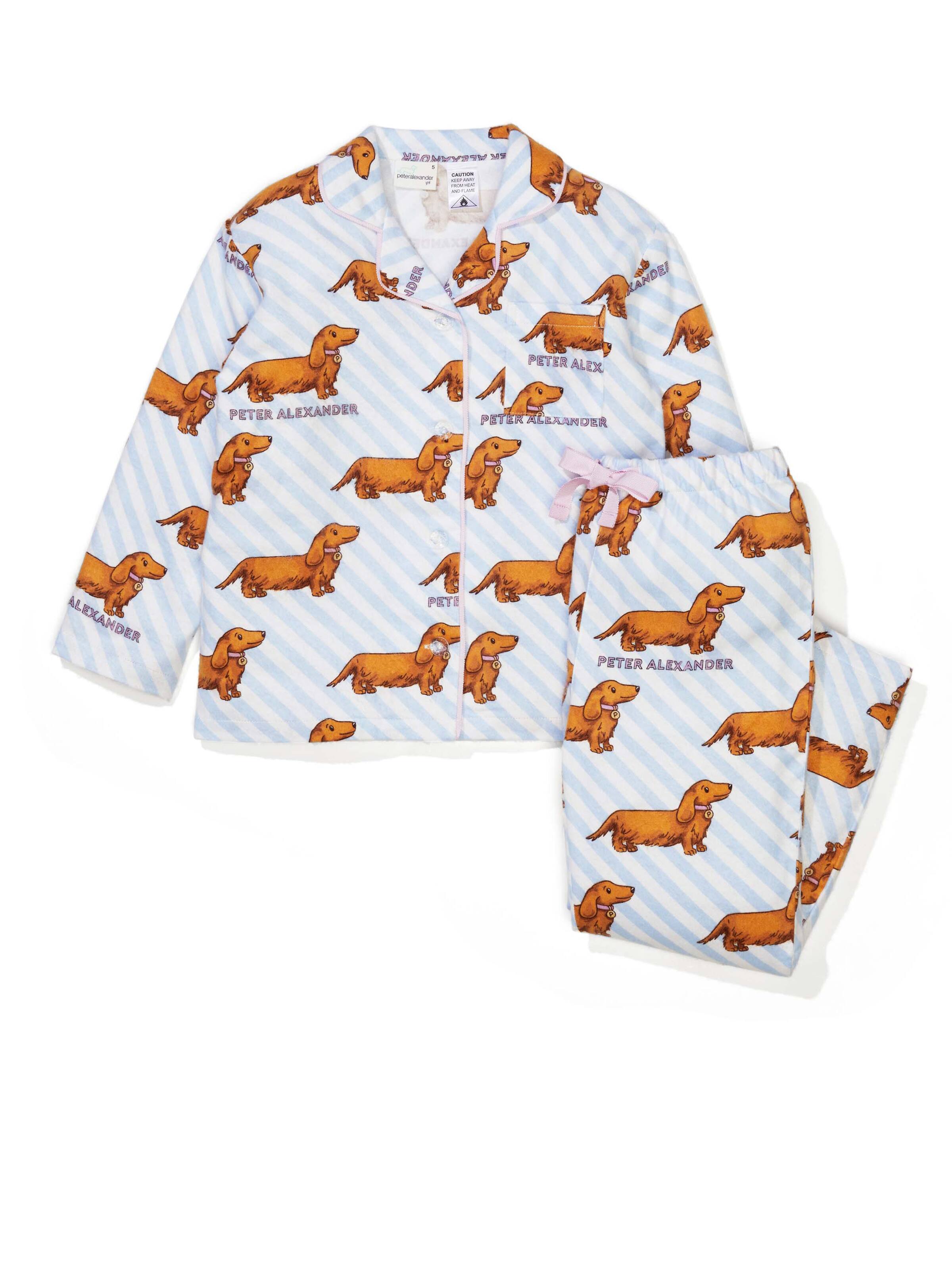 Jnr Girls Penny Dog Flannelette Pj Set