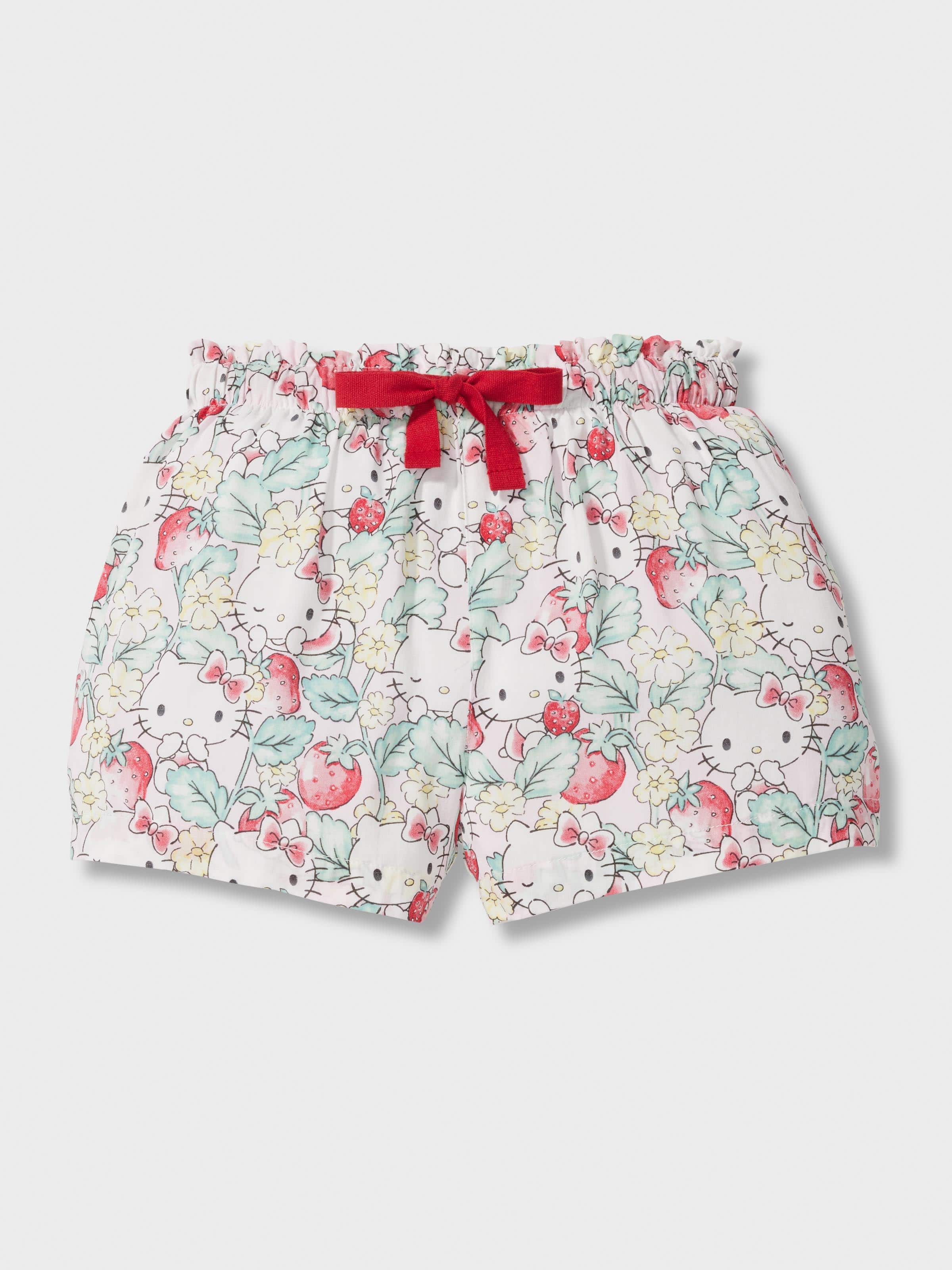 Jnr Girls Strawberry Hello Kitty Short Pj Set