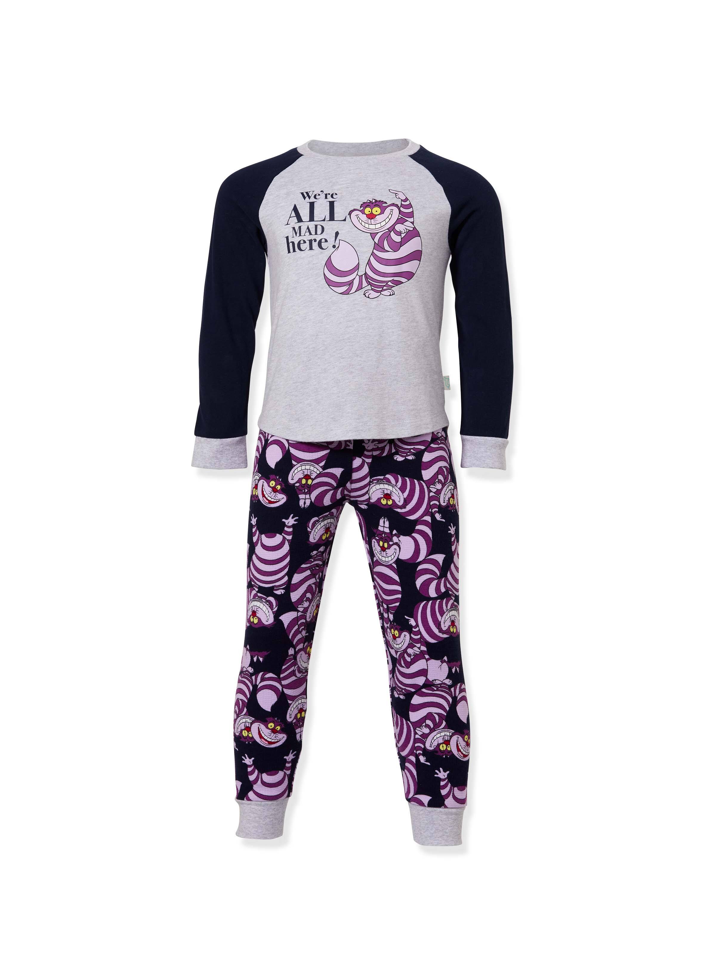 Jnr Kids Disney We're All Mad Here Pj Set