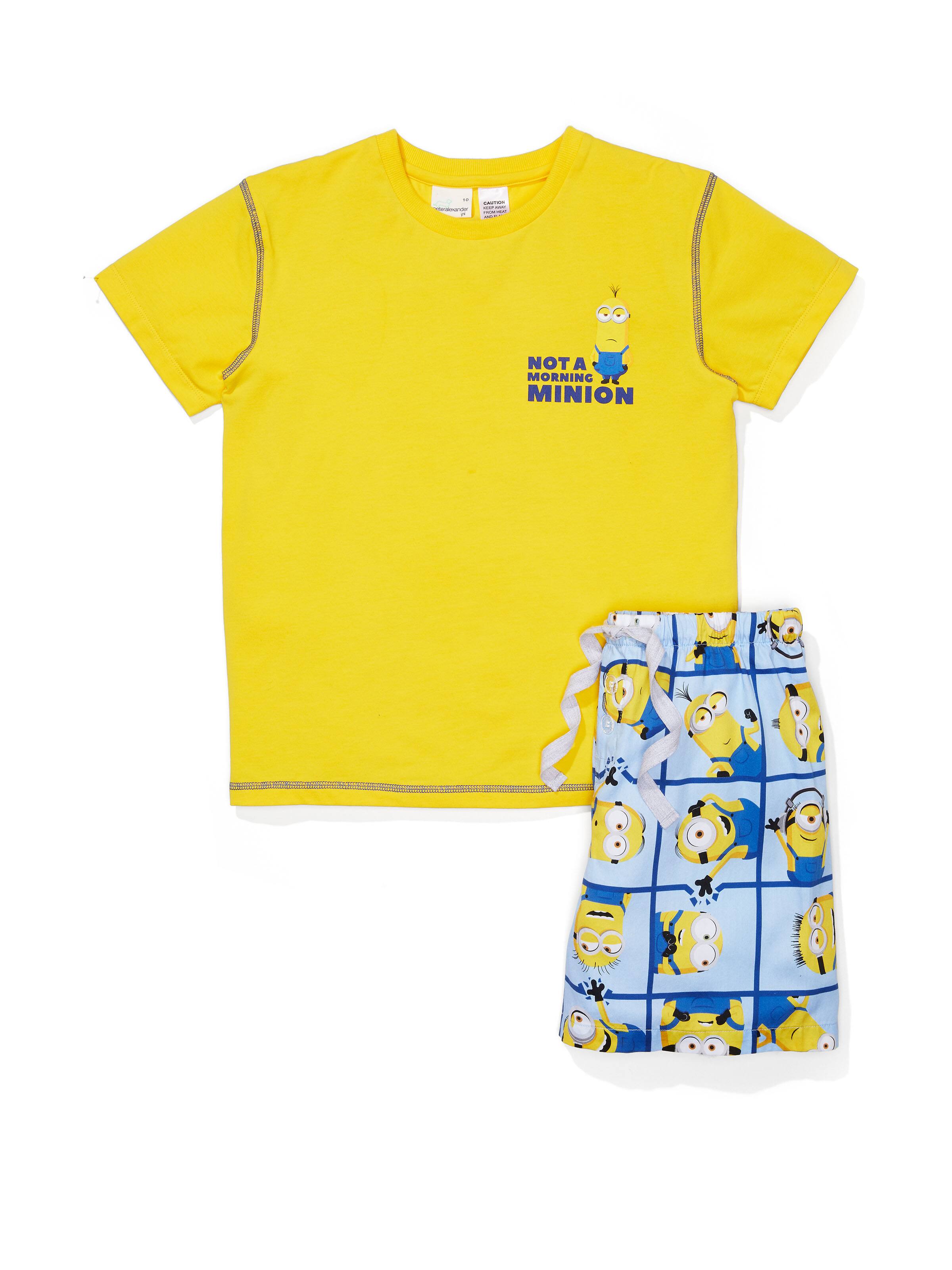 Kids Minions Grid Short Pj Set