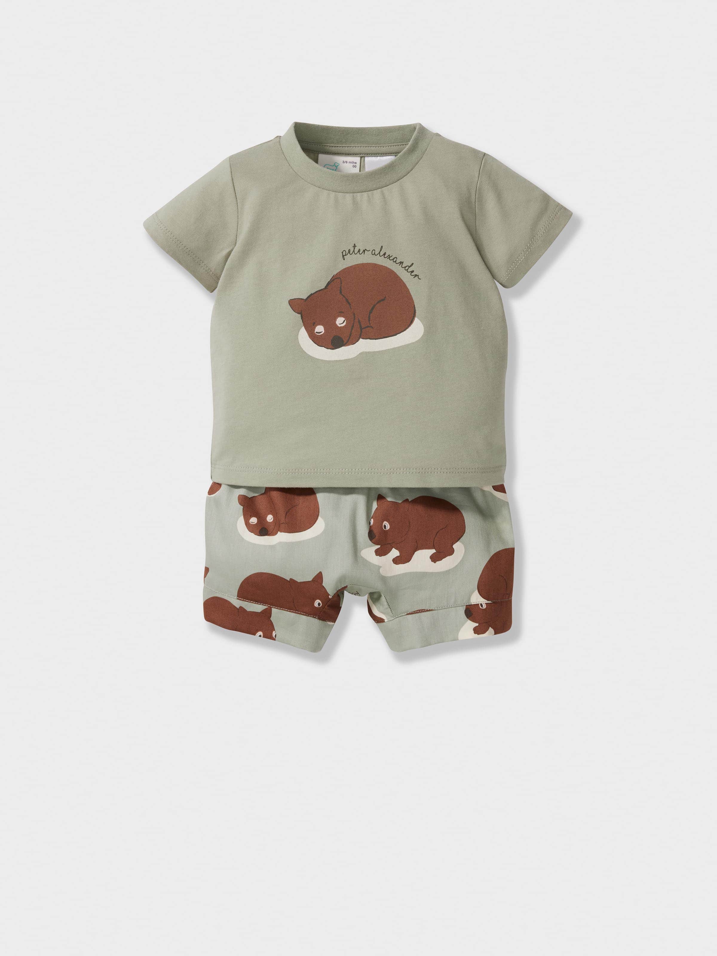Baby Wombat Short Pj Set