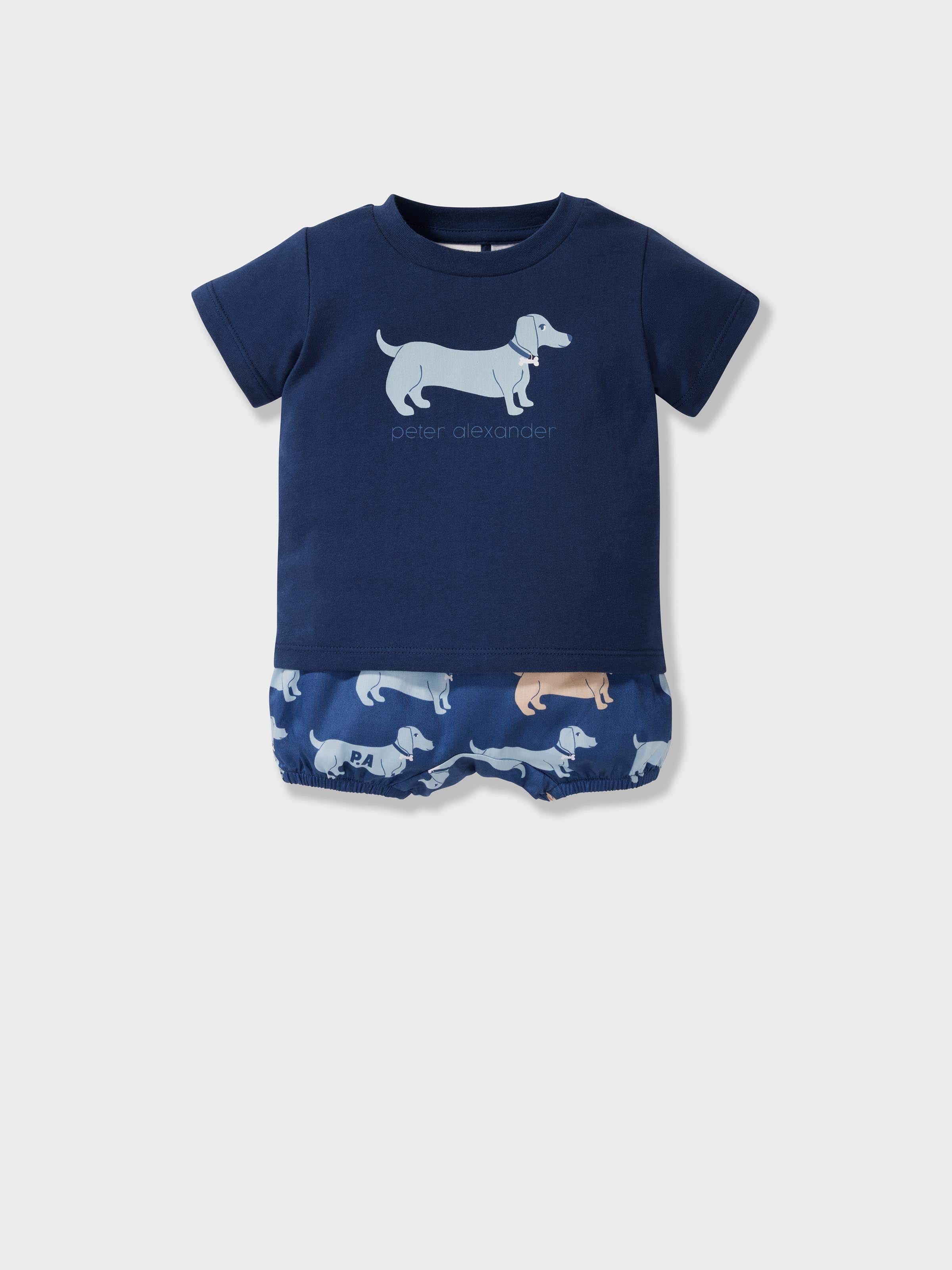 Baby Navy Penny Short Pj Set