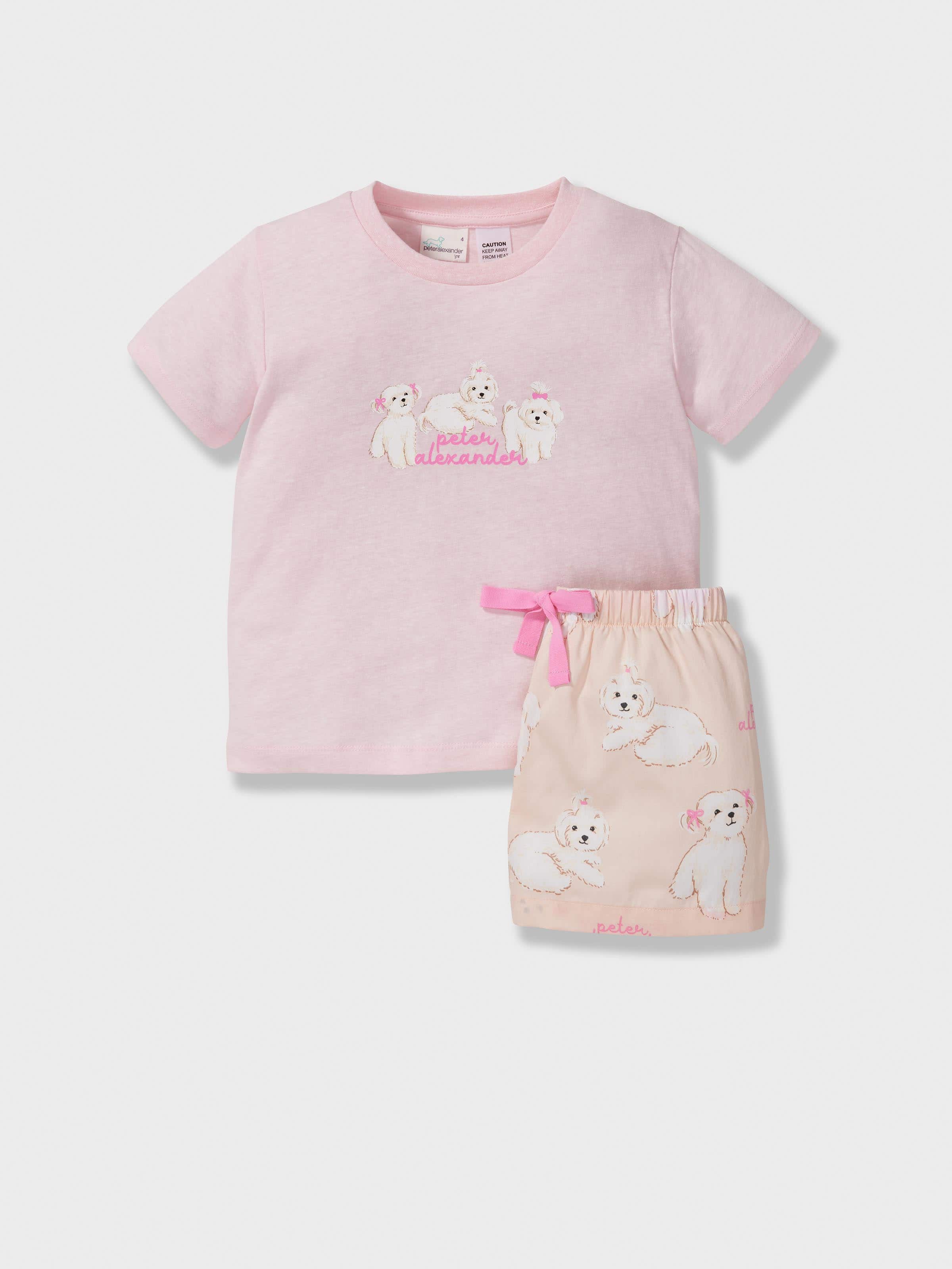 Jnr Girls Maltese Short Pj Set