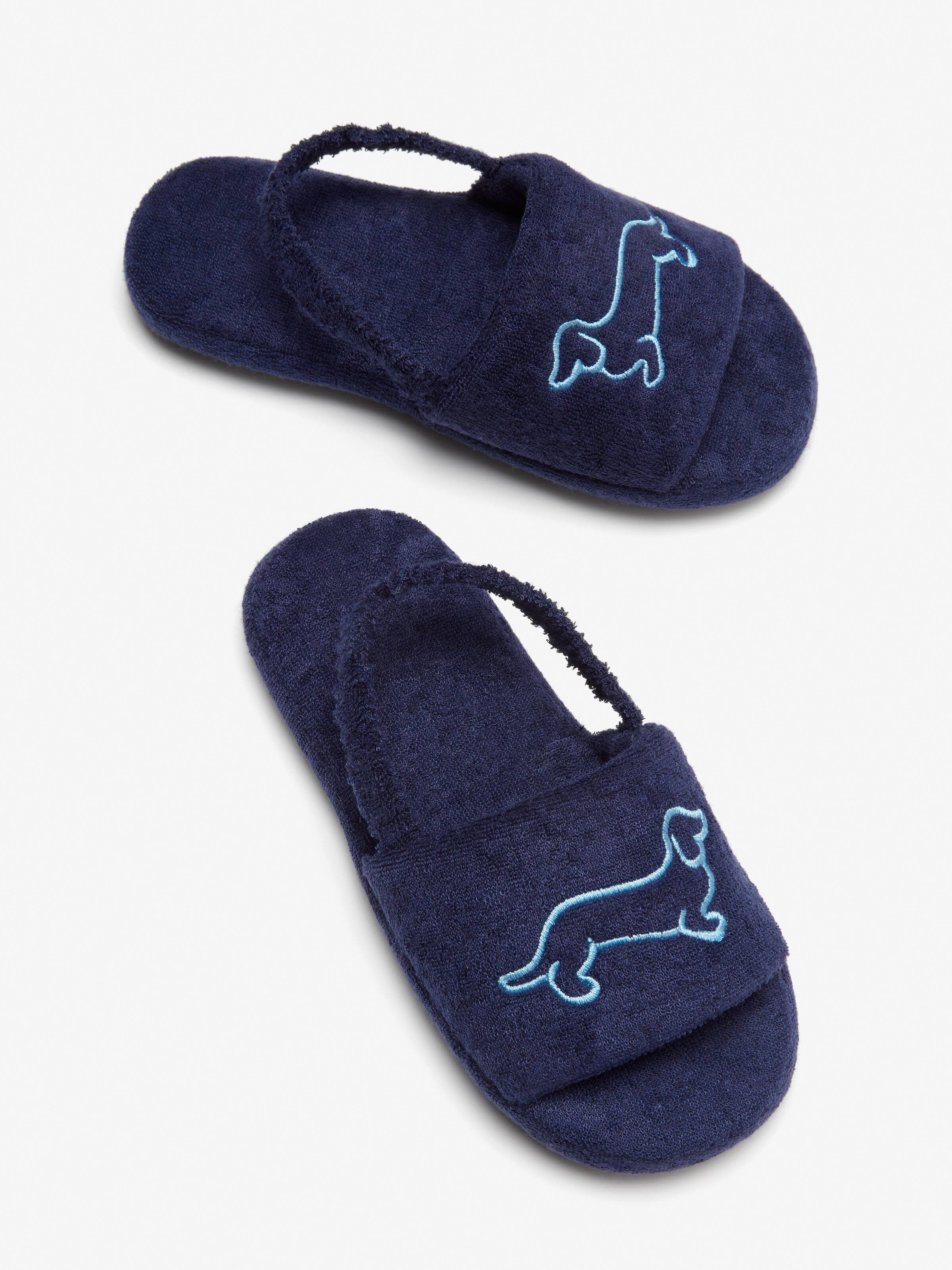 Kids Blue Towelling Slide