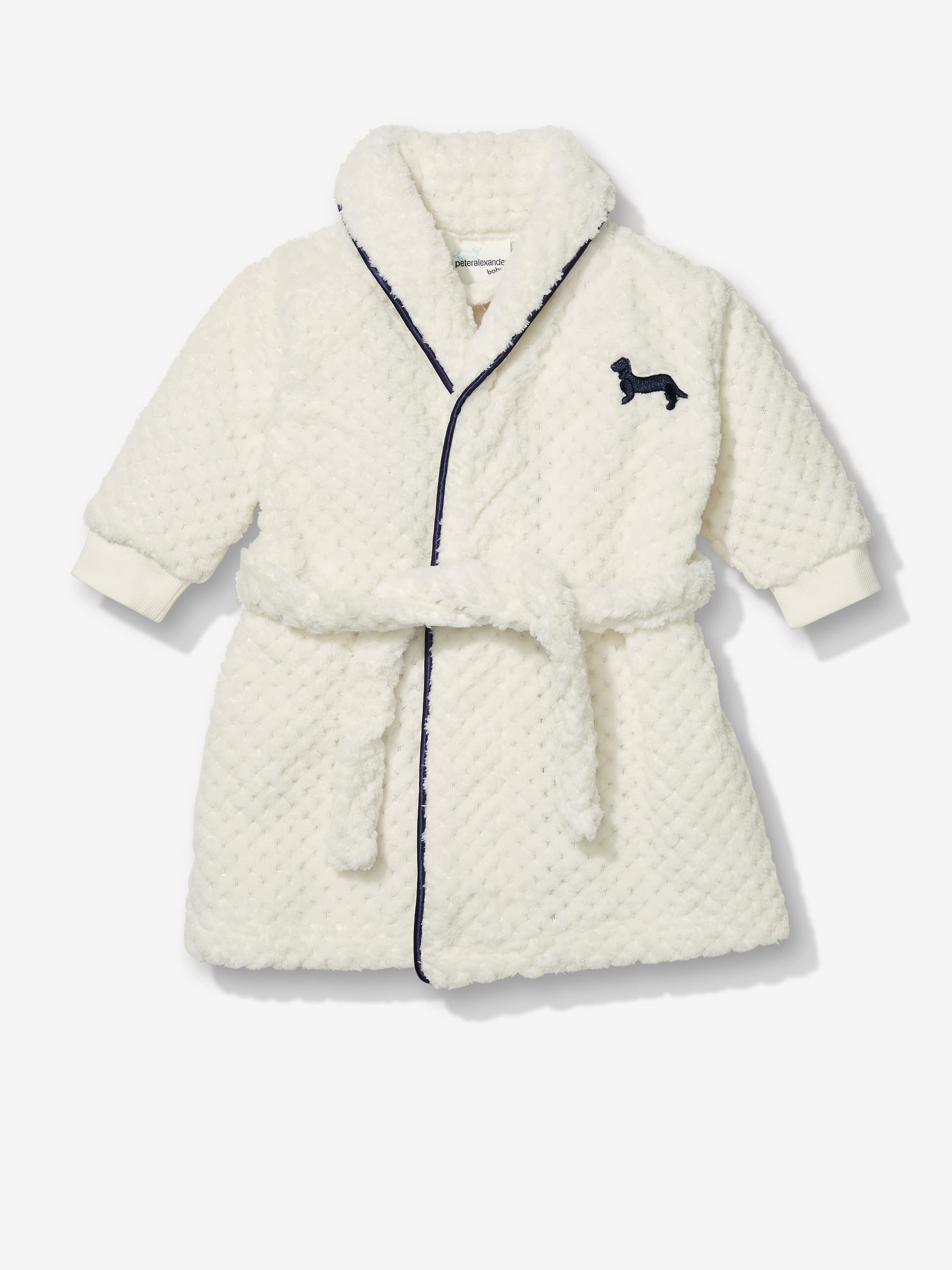 baby dressing gown white