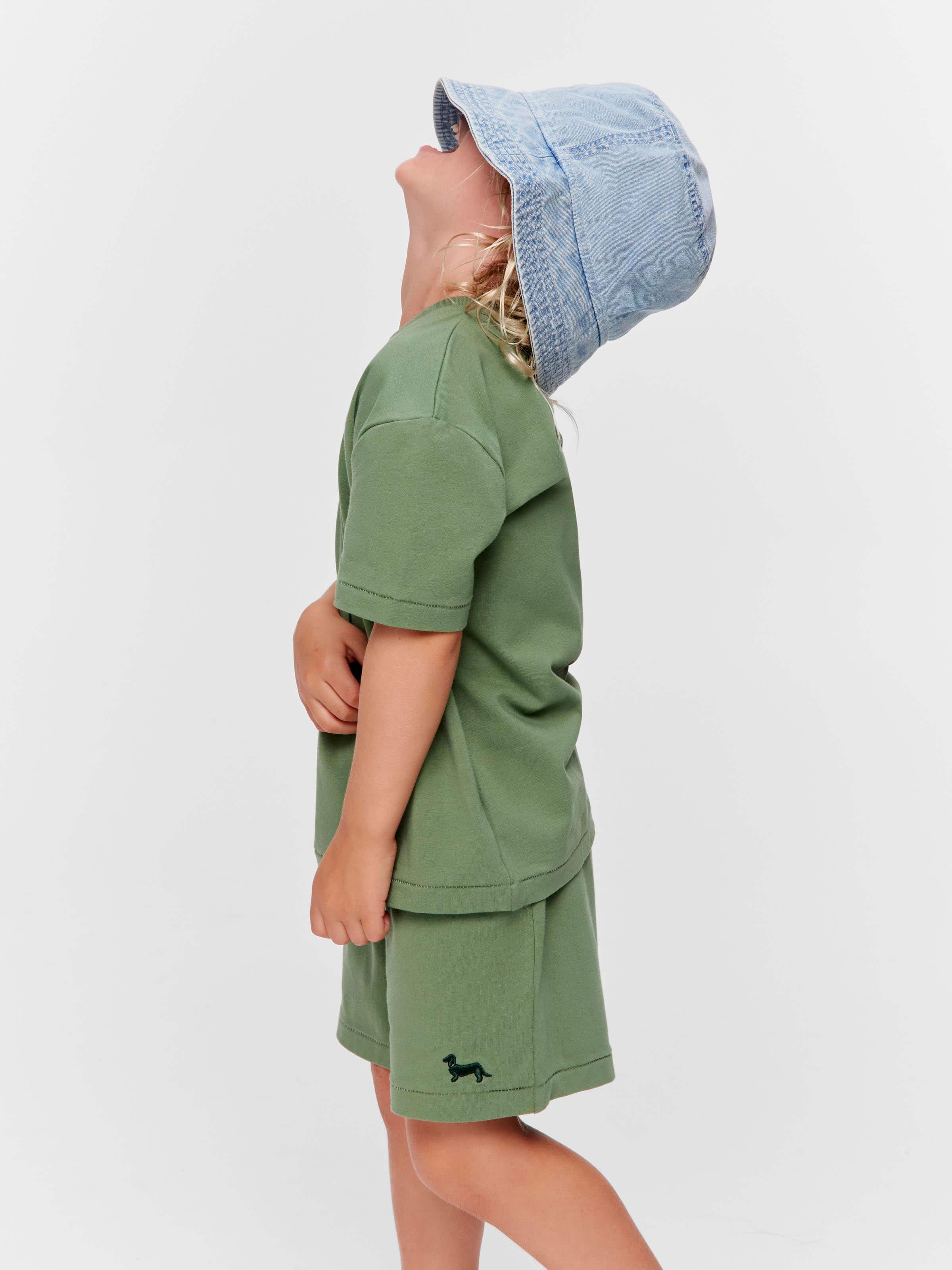 Jnr Boys Green Track Pj Set