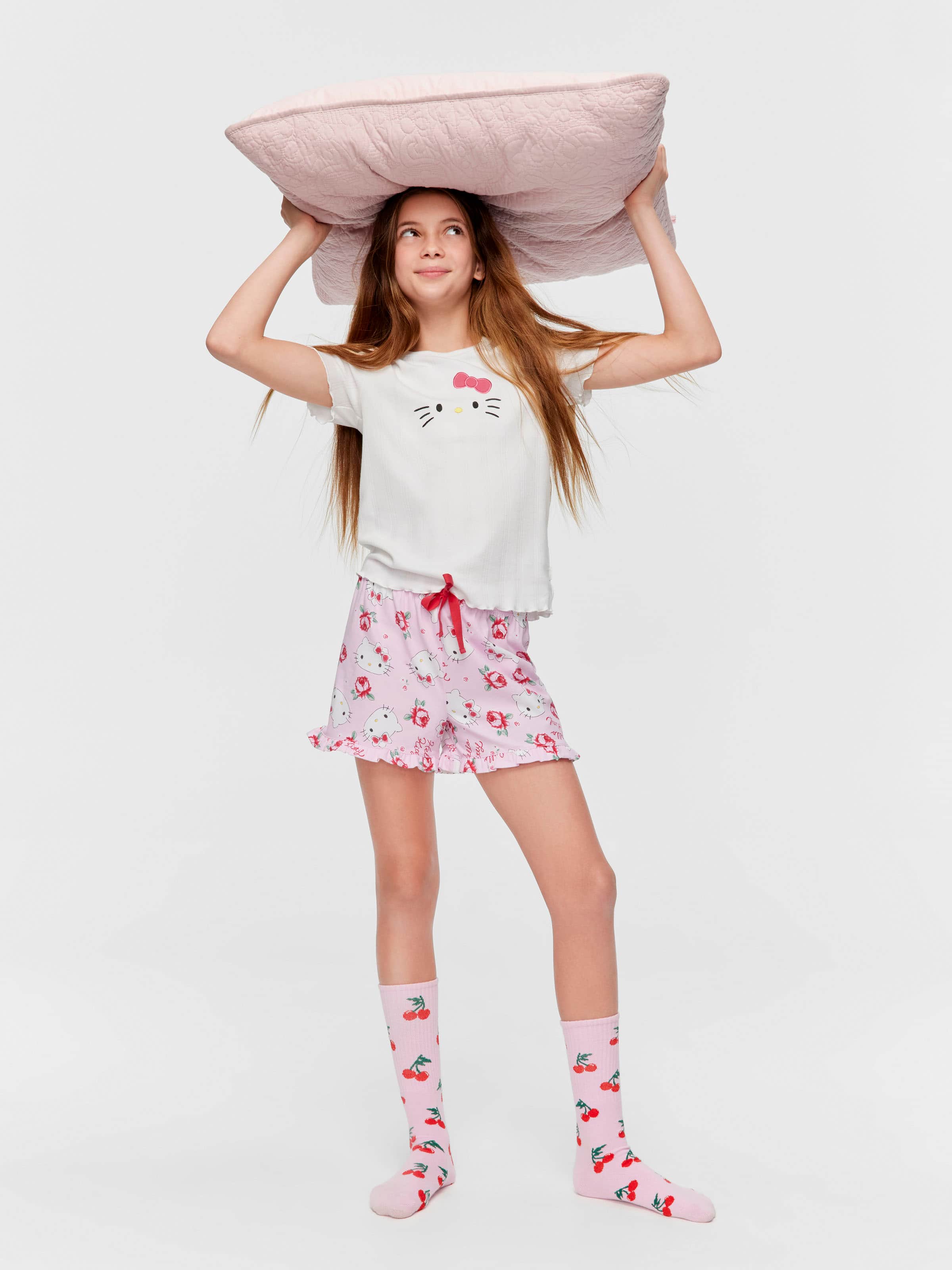 Girls Hello Kitty Short Pj Set