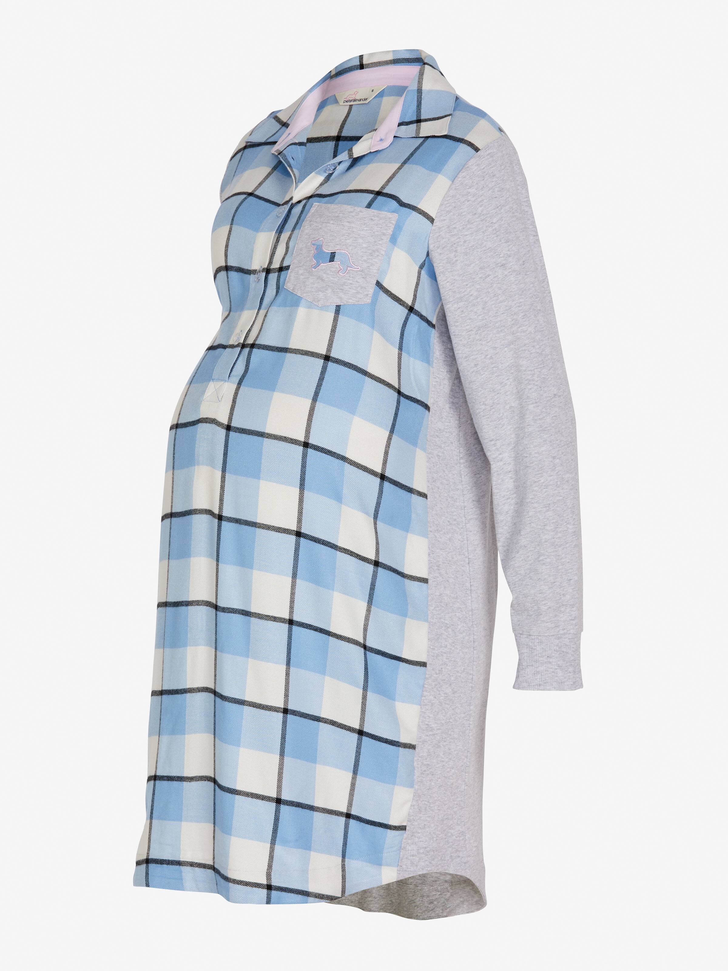Maternity Check Flannelette Nightshirt