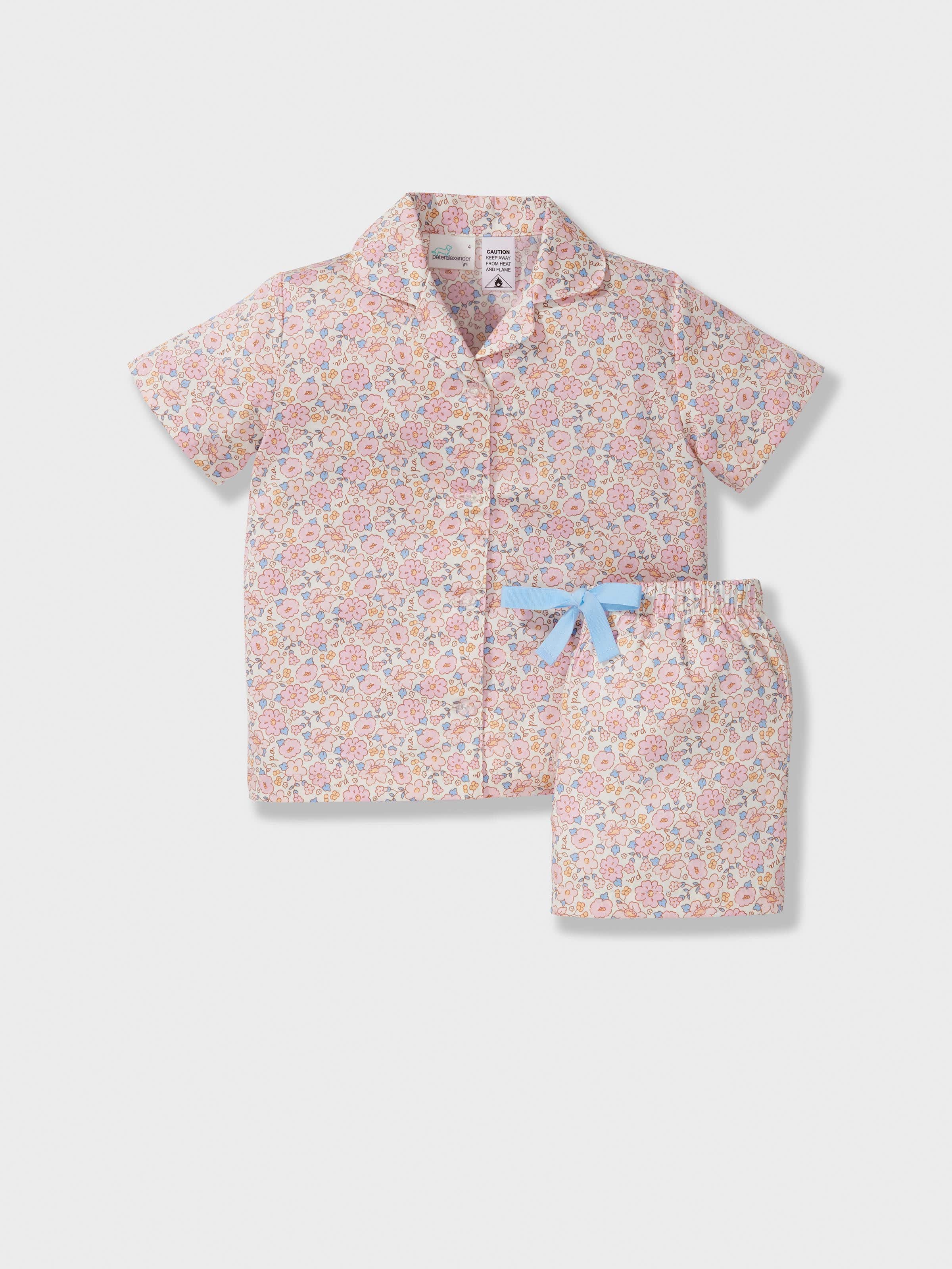 Jnr Girls Ditsy Floral Classic Short Pj Set