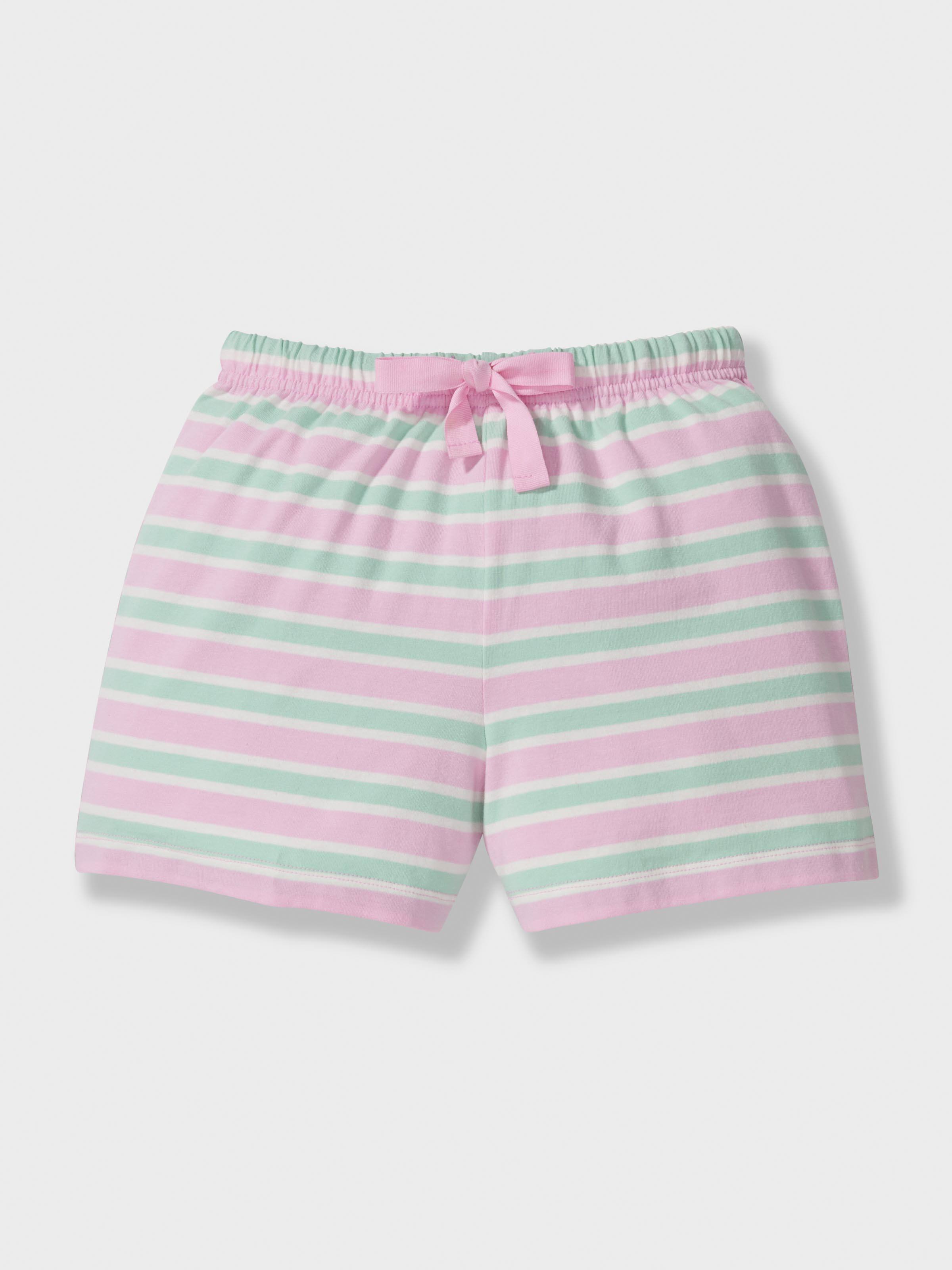 Girls Soft Stripes Short Pj Set