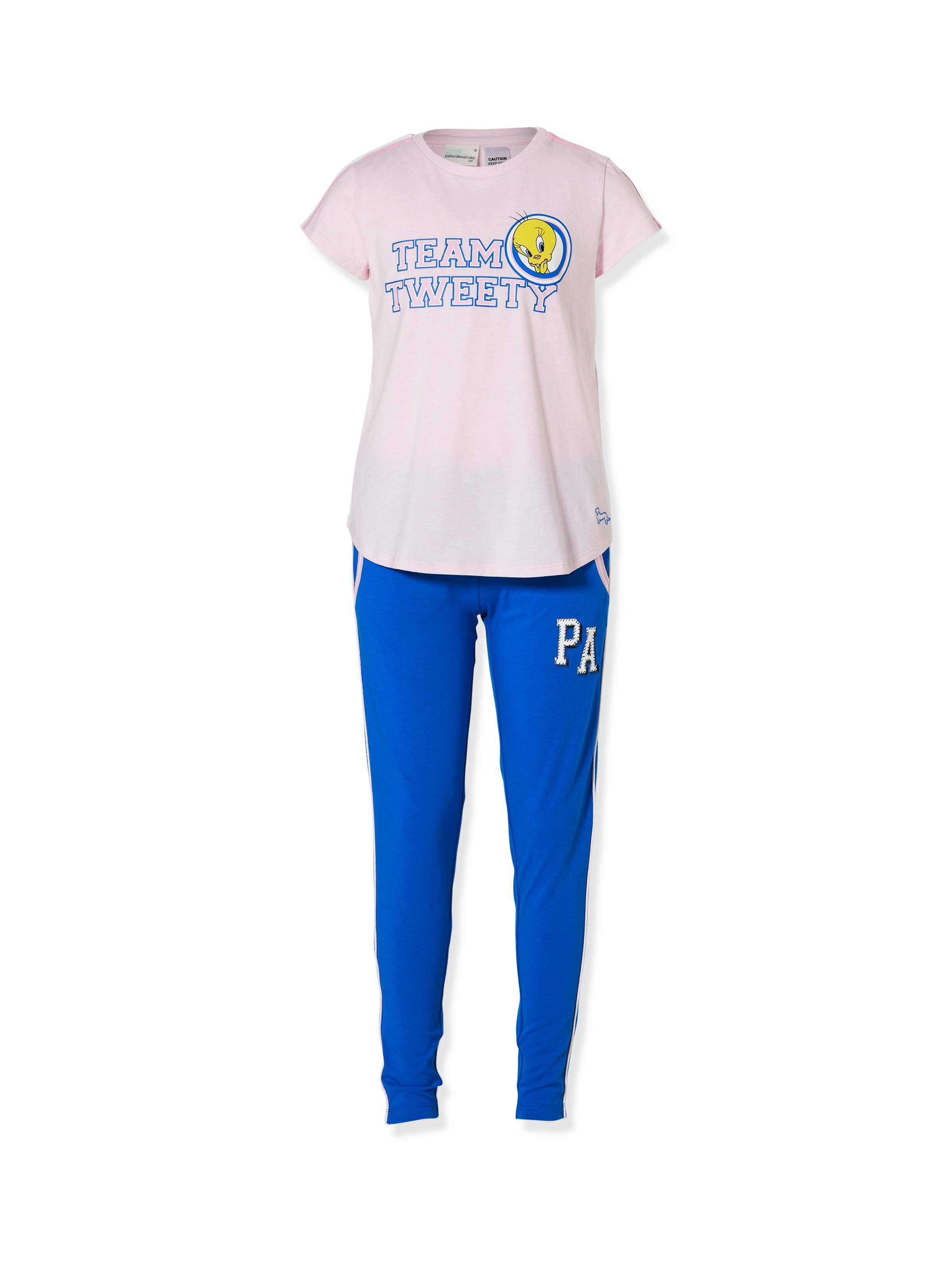 Girls Tweety Short Sleeve Pj Set