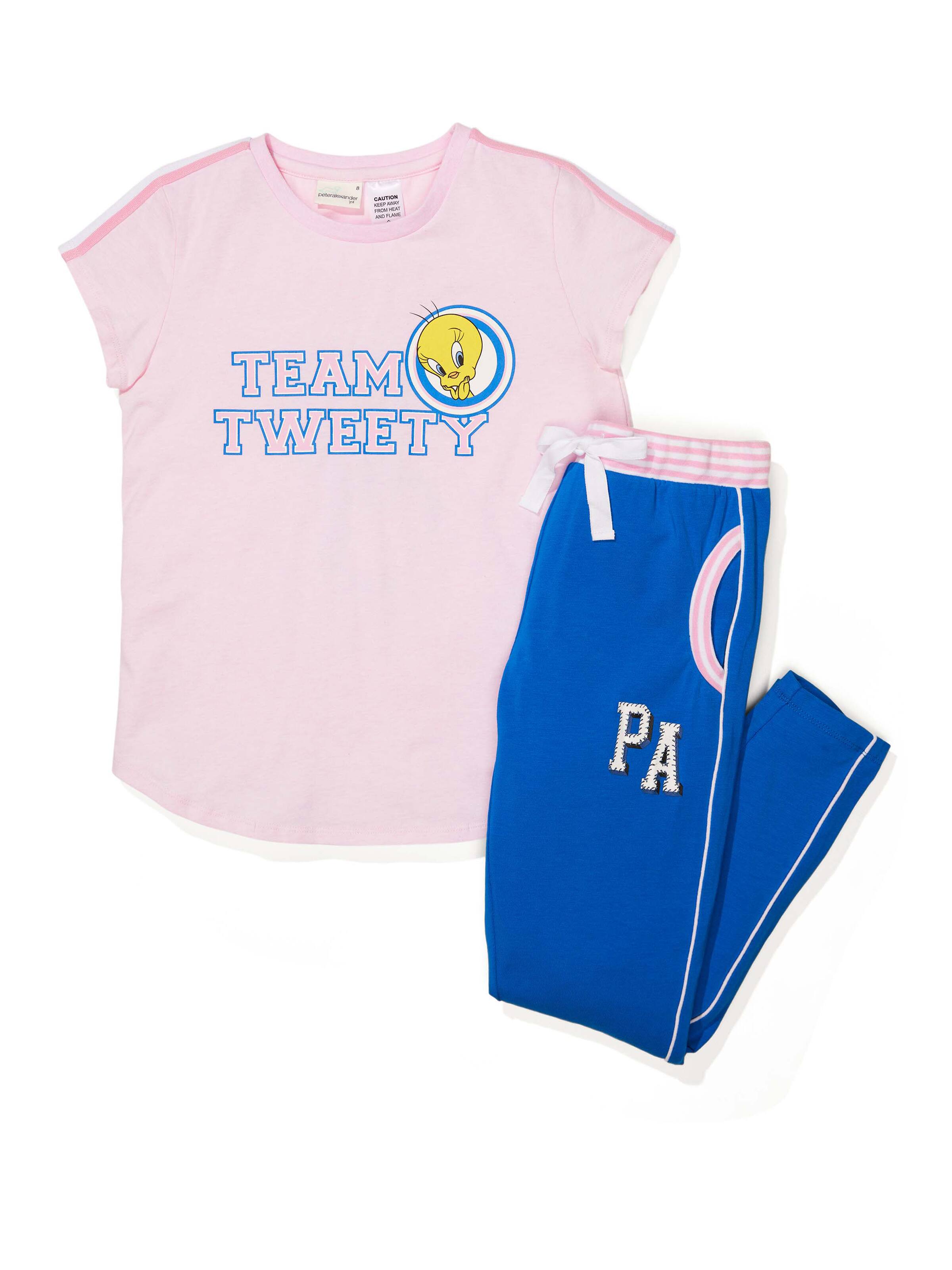 Girls Tweety Short Sleeve Pj Set