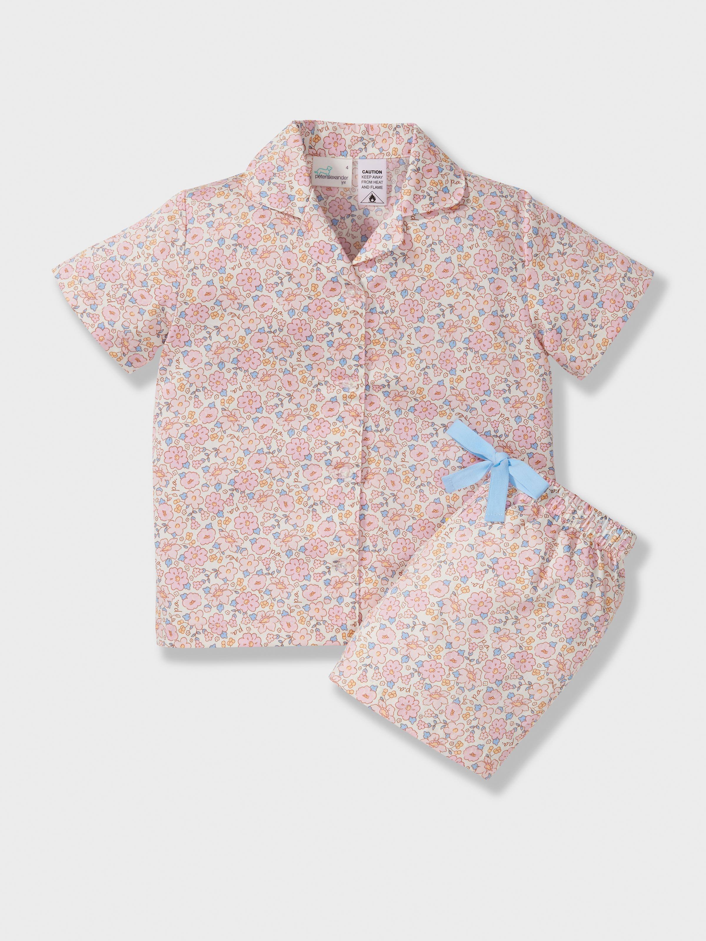 Girls Ditsy Floral Classic Short Pj Set