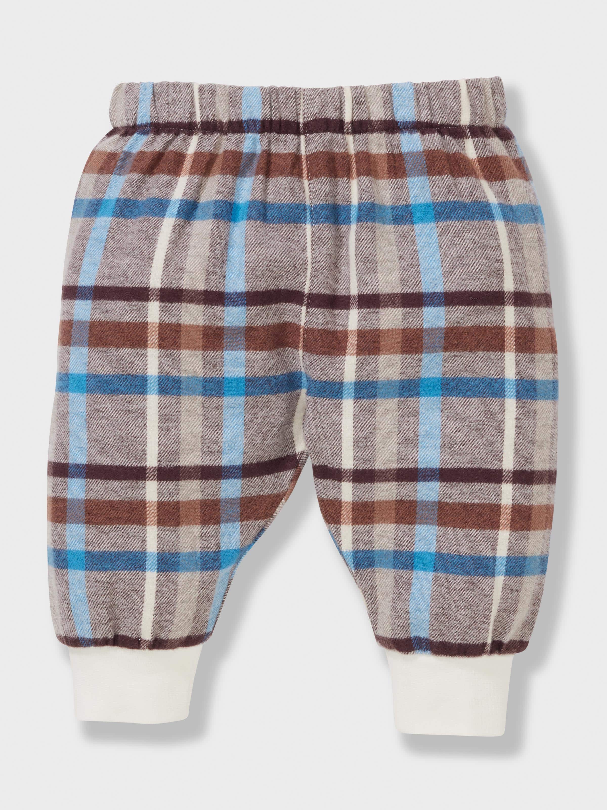 Baby Boy Grandpa Check Long Pj Set