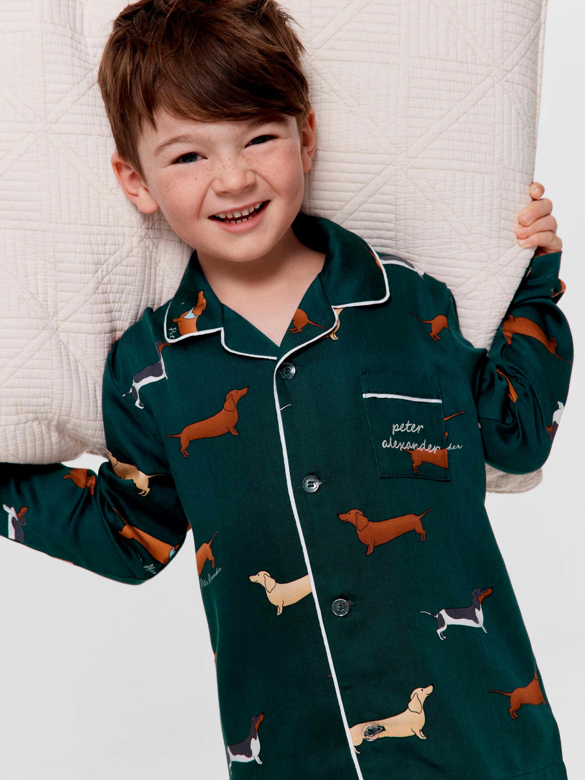Jnr Boys Dachshund Long Classic Pj Set