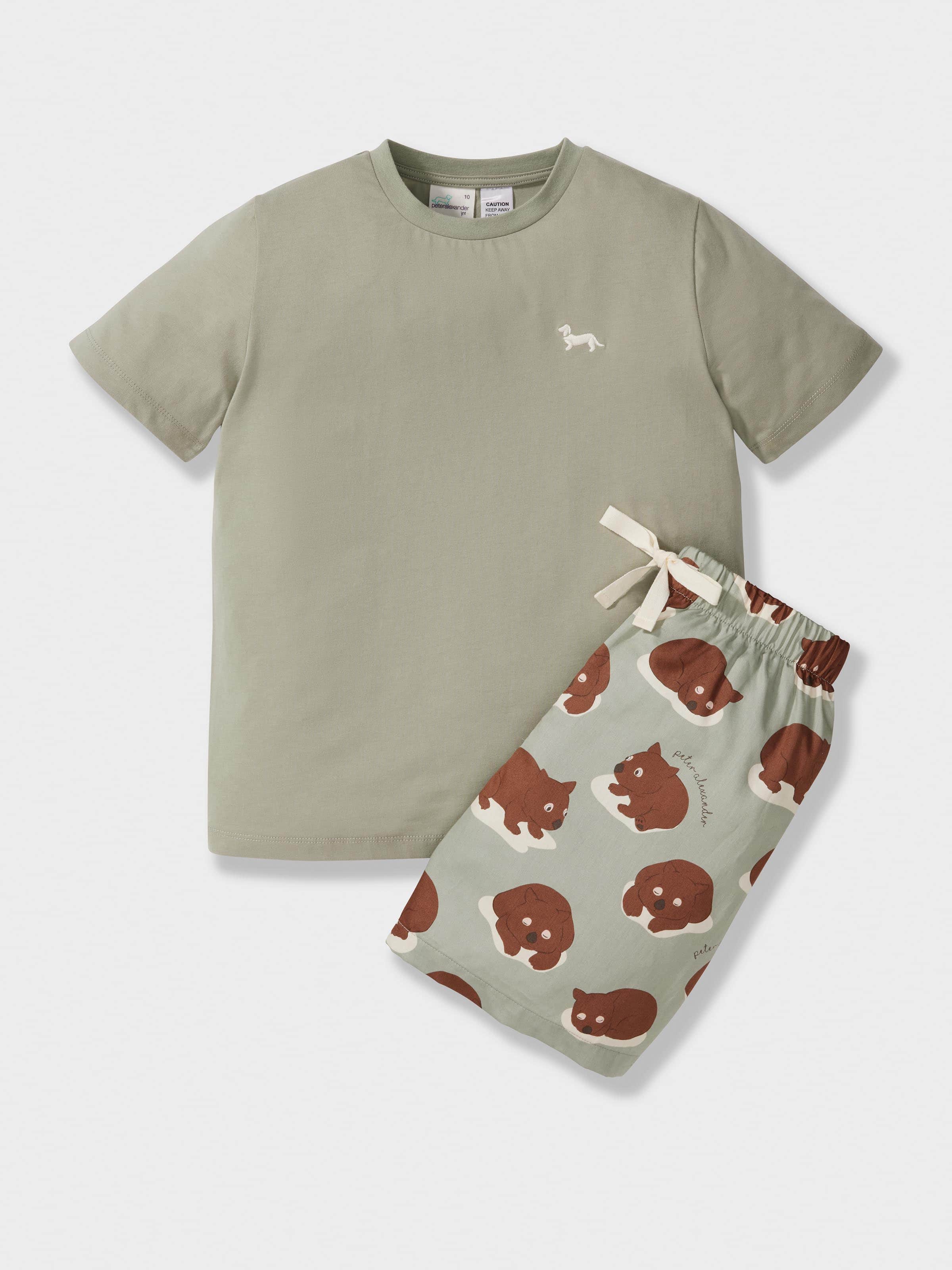 Boys Wombat Short Pj Set