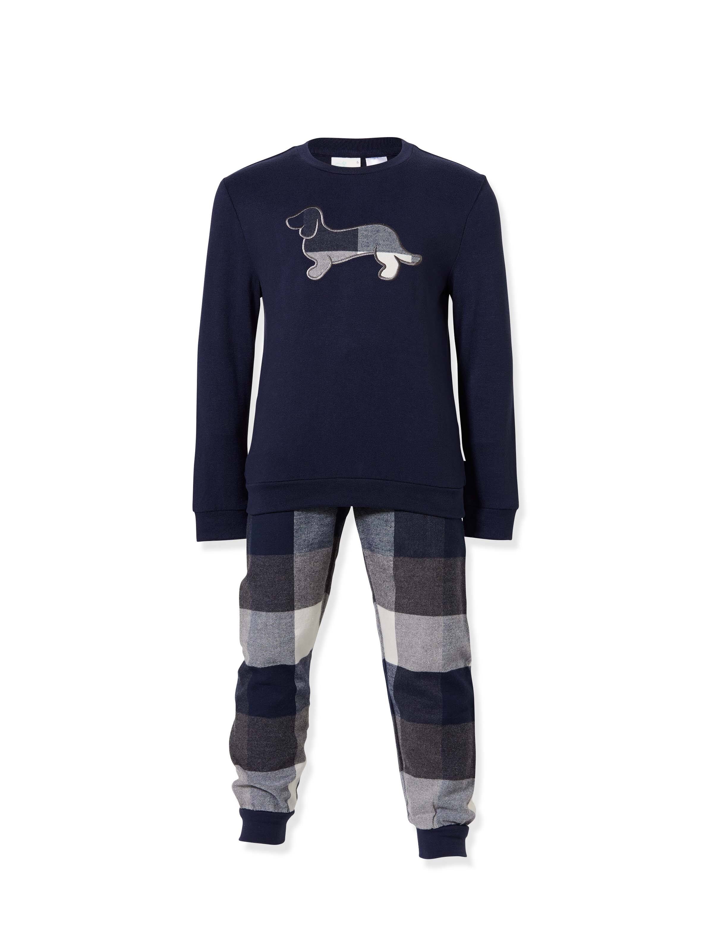 Jnr Boys Buffalo Check Long Pj Set